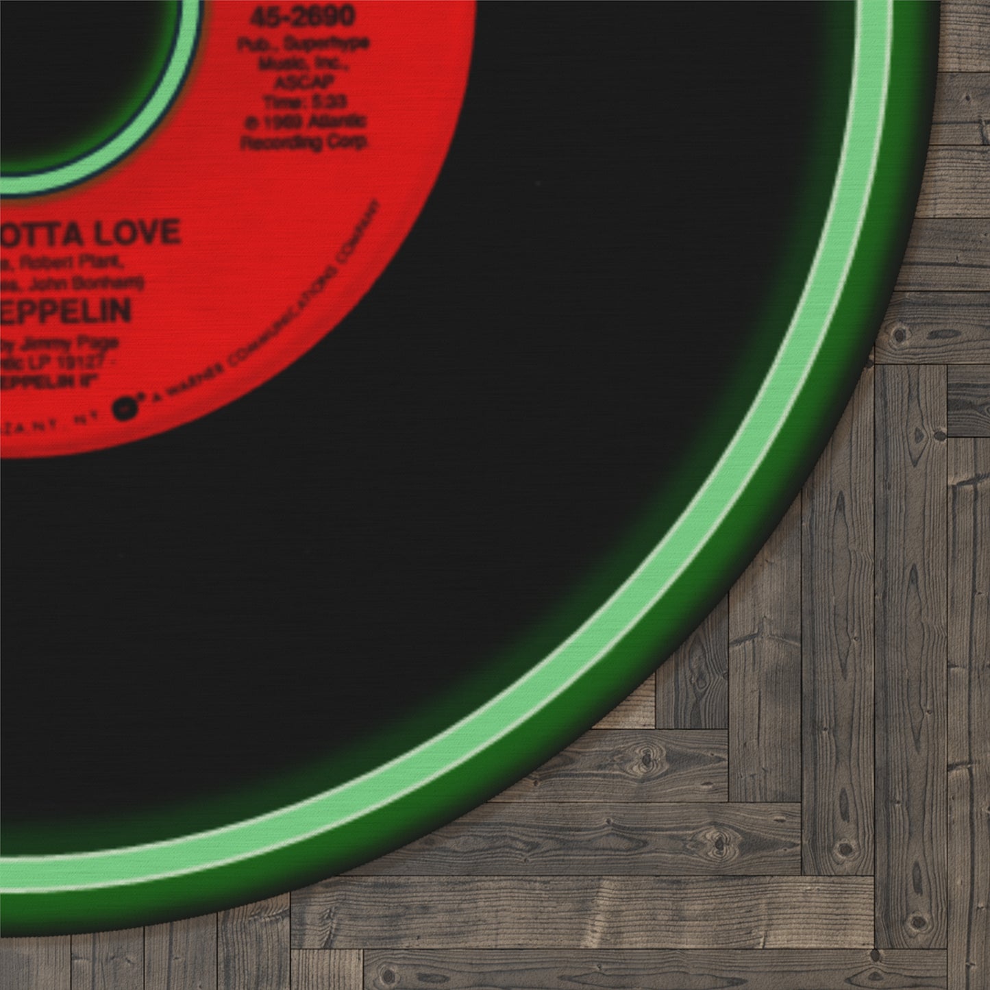 Musician Whole Lotta Love Round Rug