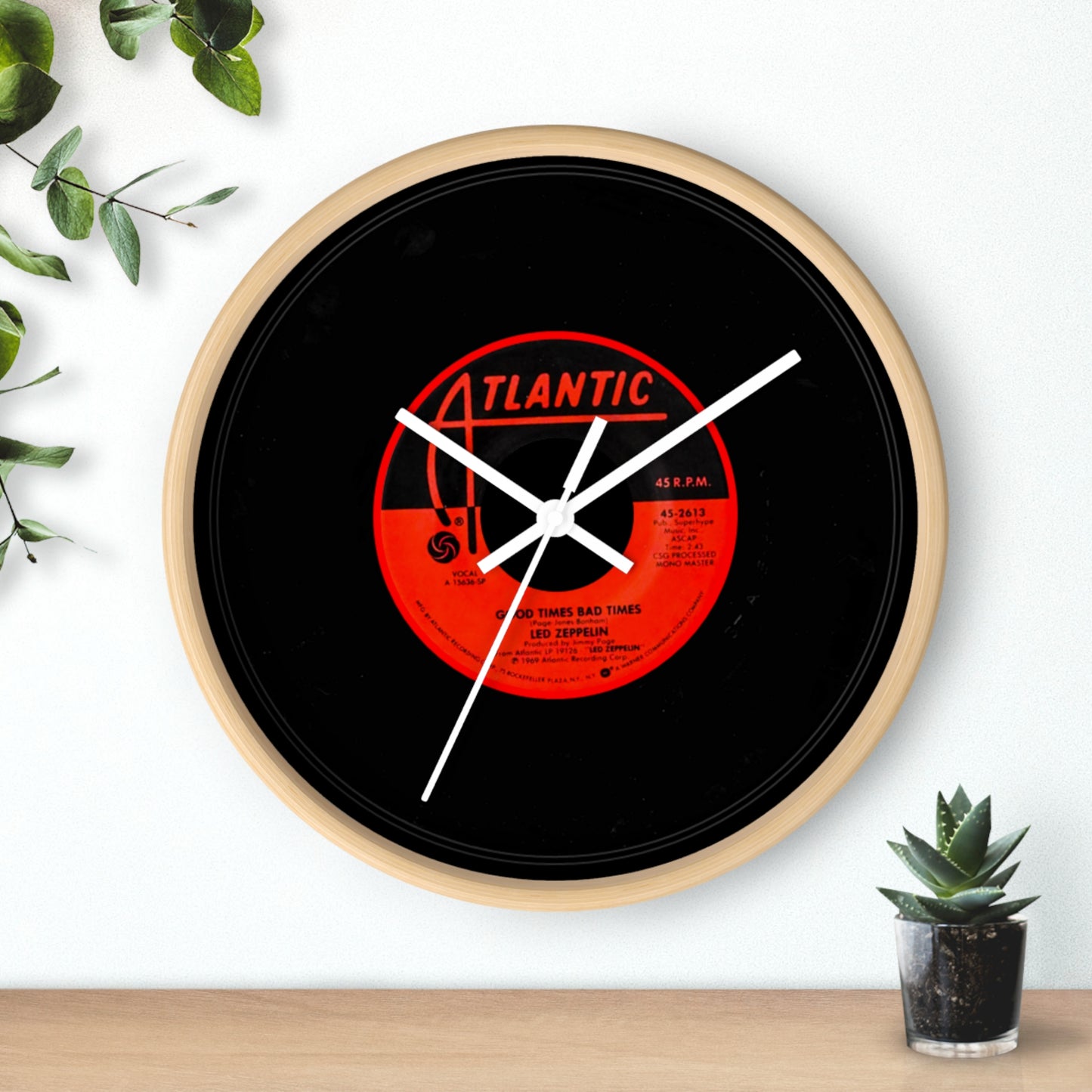 Musician Good Times Bad Times Wall Clock