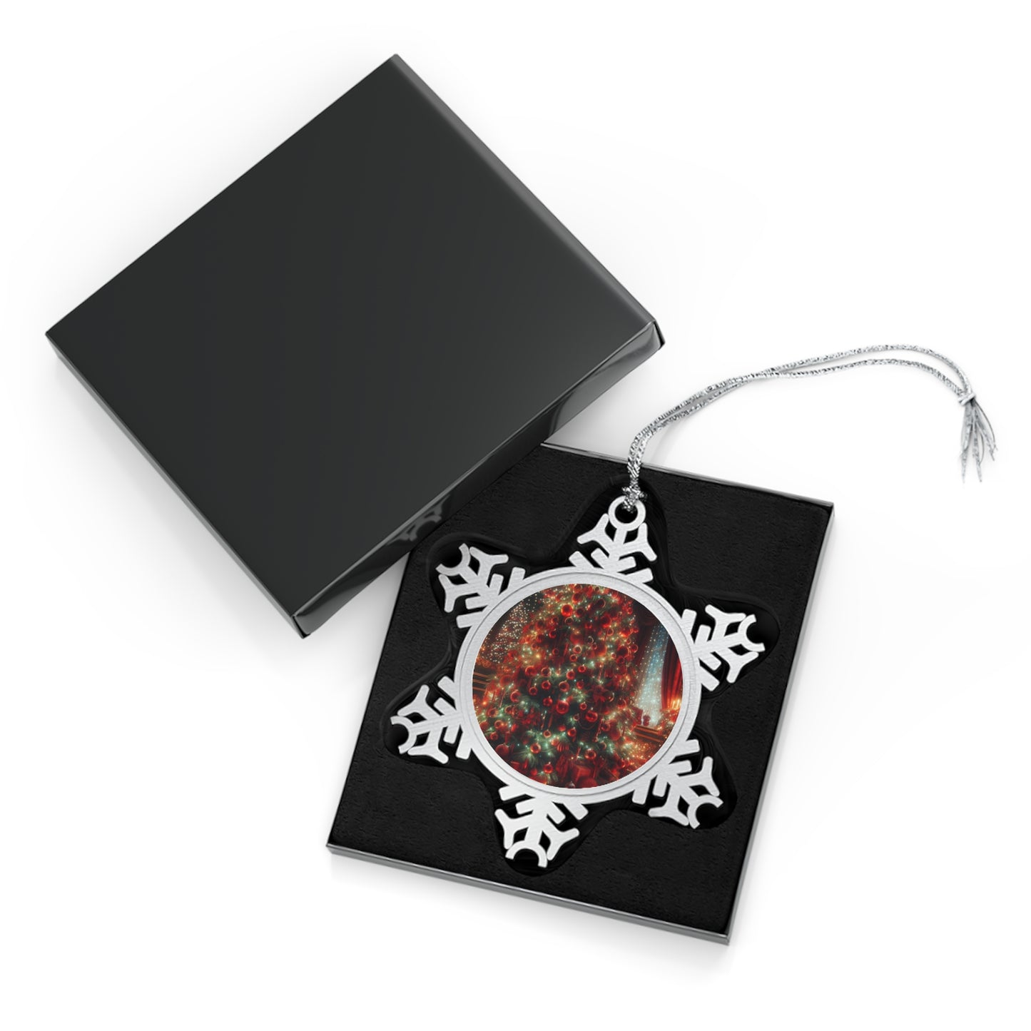 Christmas Pewter Snowflake Ornament