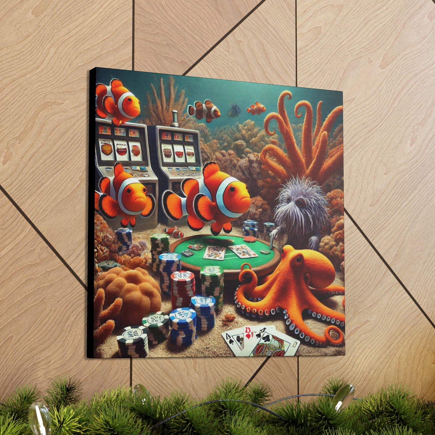 Clownfish Casino Canvas Wraps