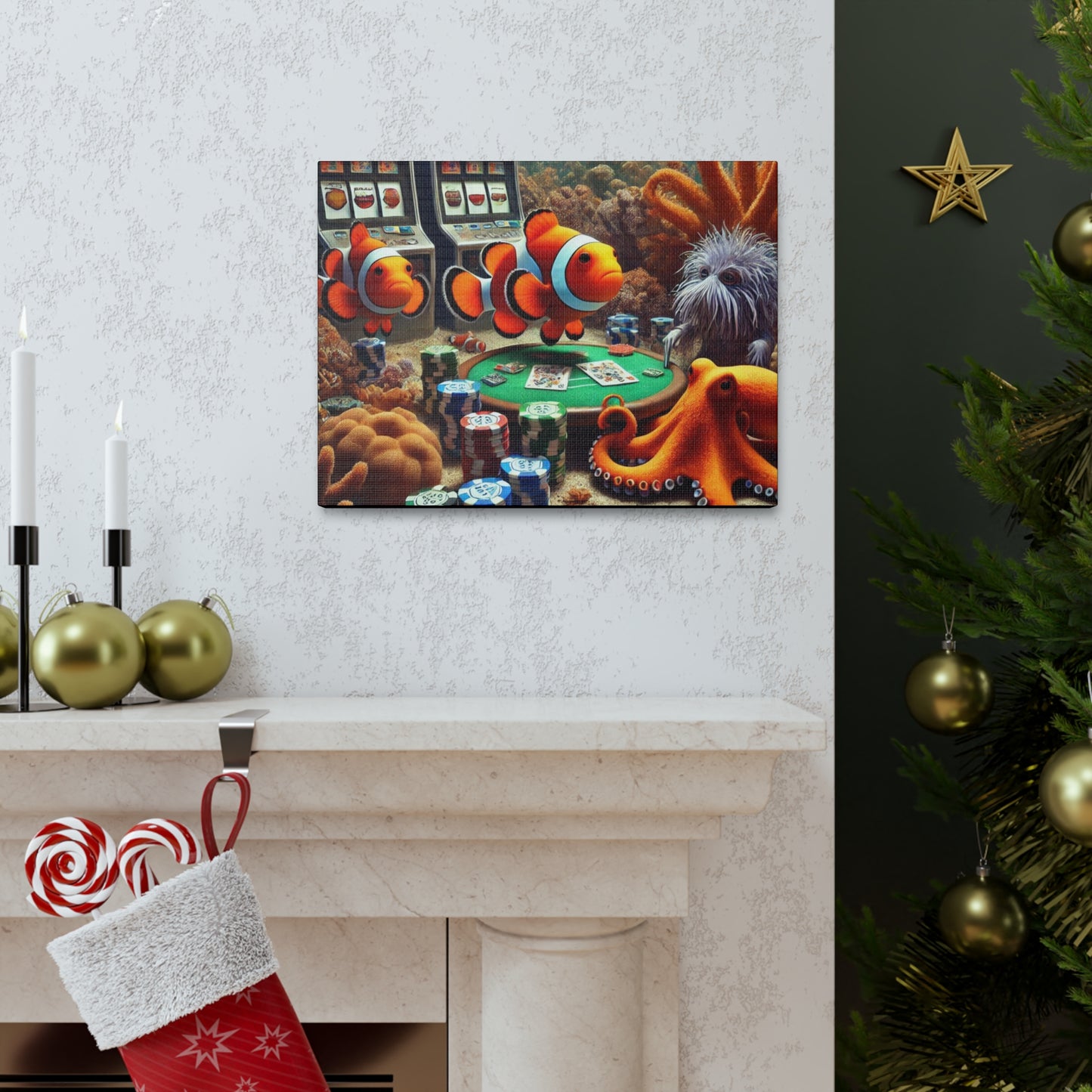Clownfish Casino Canvas Wraps