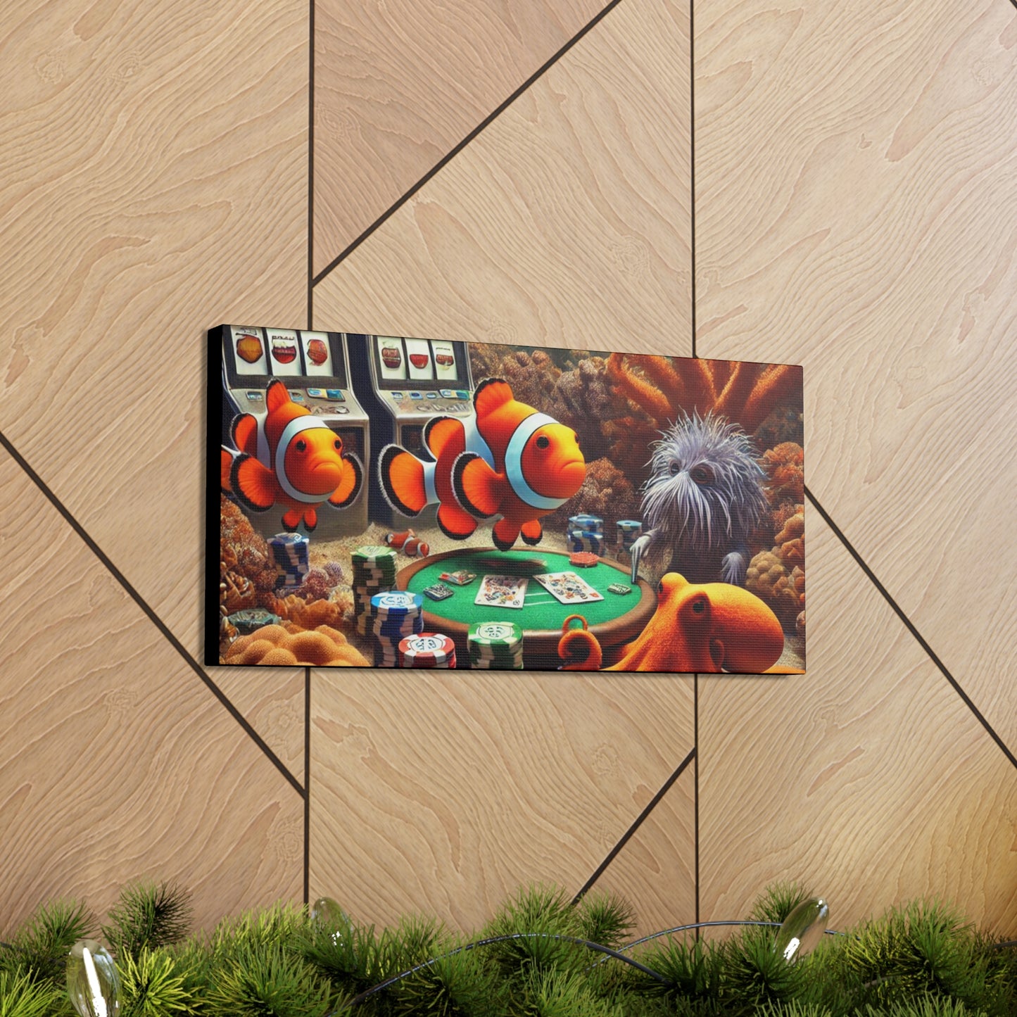 Clownfish Casino Canvas Wraps