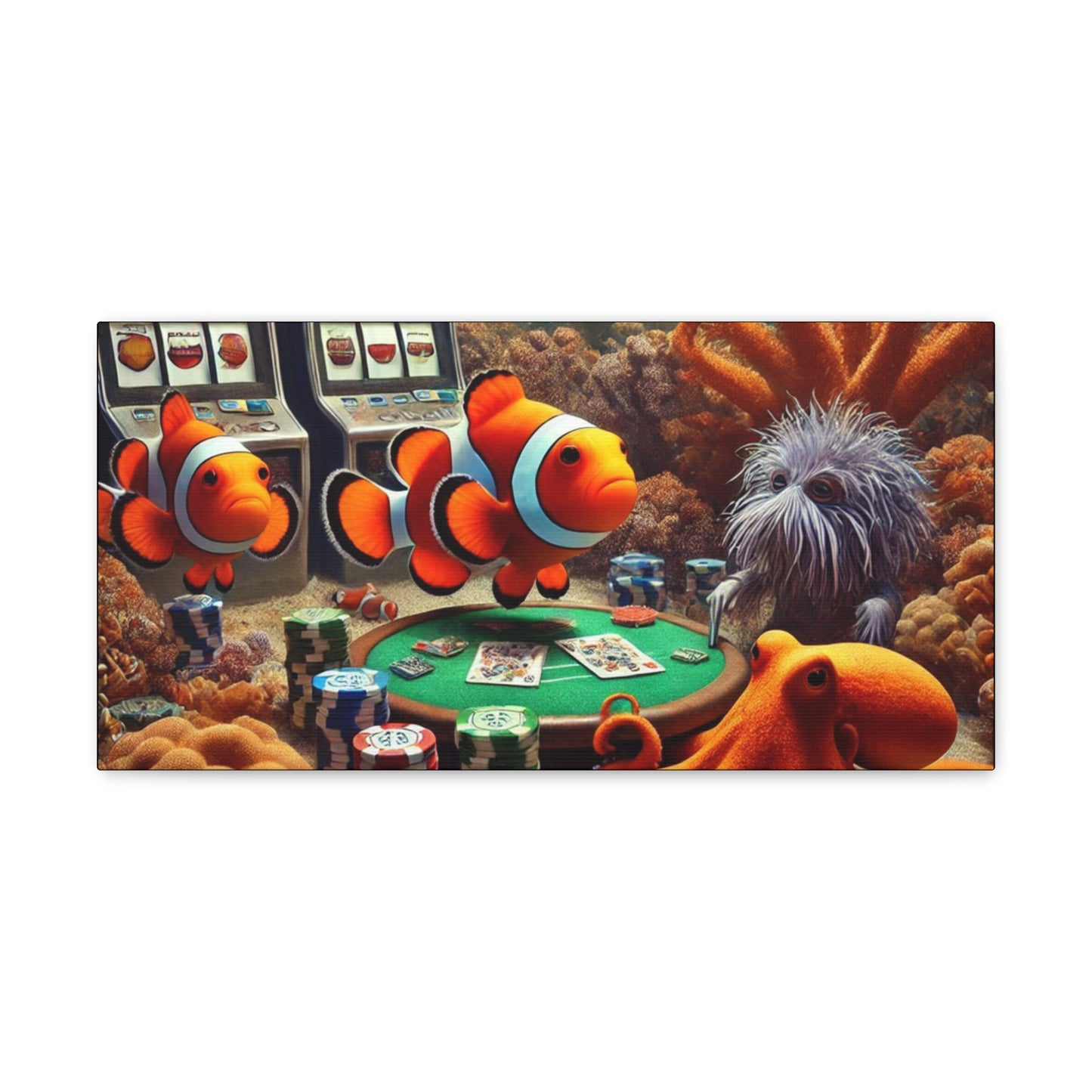 Clownfish Casino Canvas Wraps