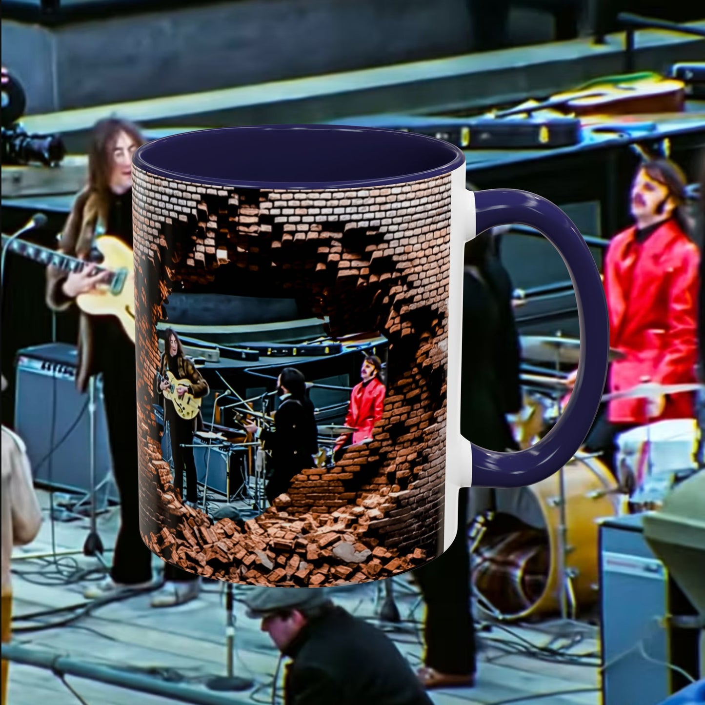 Musician Coffee Mug Beatles Rooftop