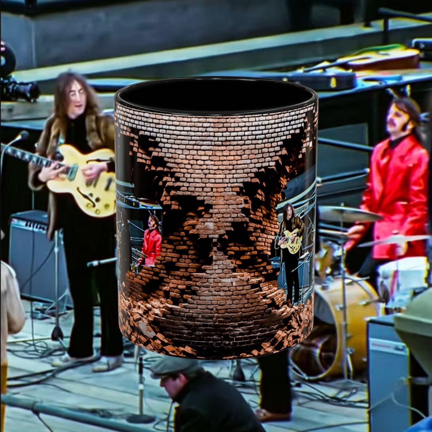 Musician Coffee Mug Beatles Rooftop