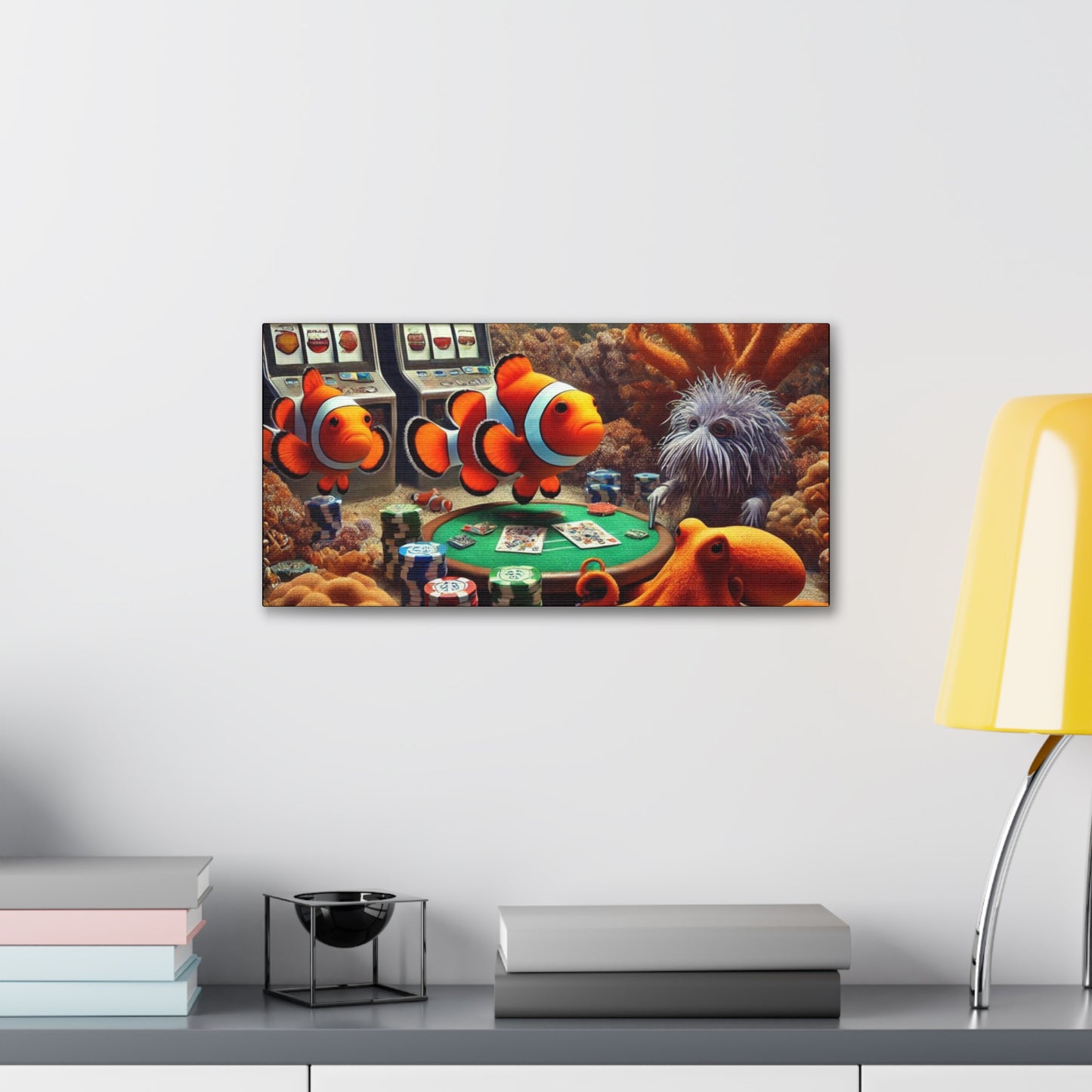 Clownfish Casino Canvas Wraps