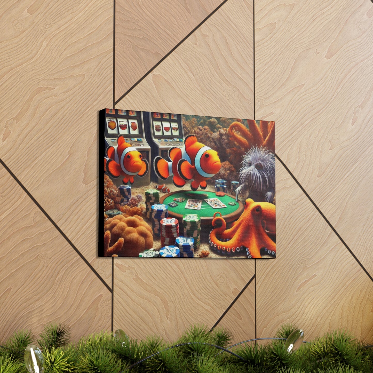 Clownfish Casino Canvas Wraps