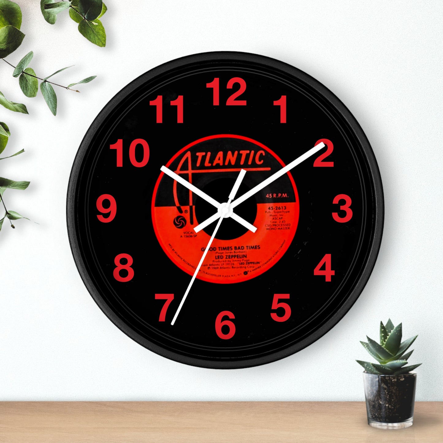 Musician Good Times Bad Times Wall Clock