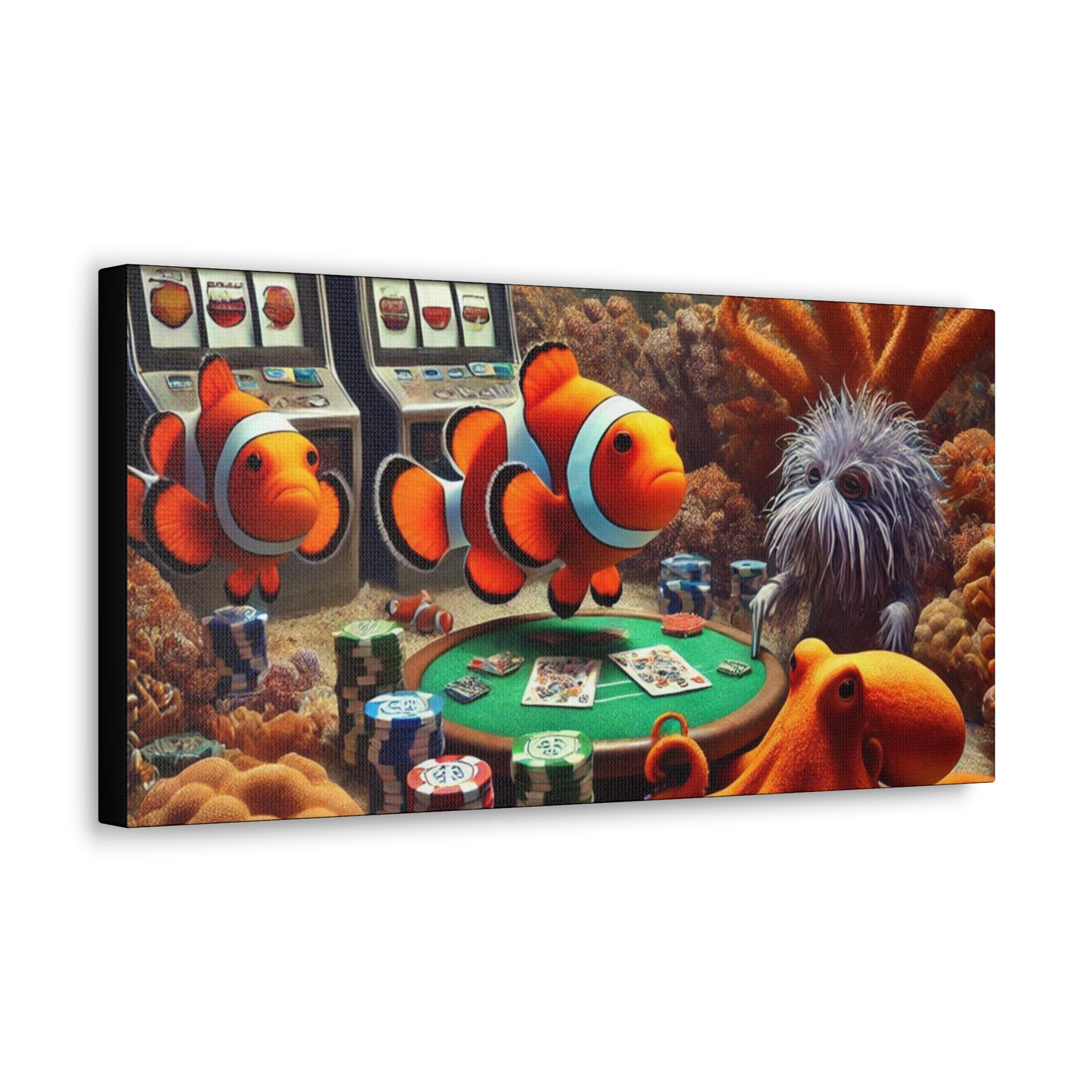 Clownfish Casino Canvas Wraps