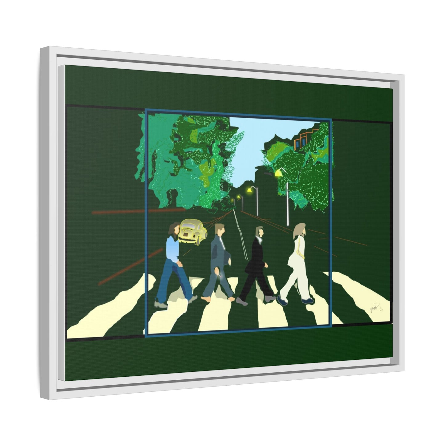 Matte Canvas, Framed (Multi-color)