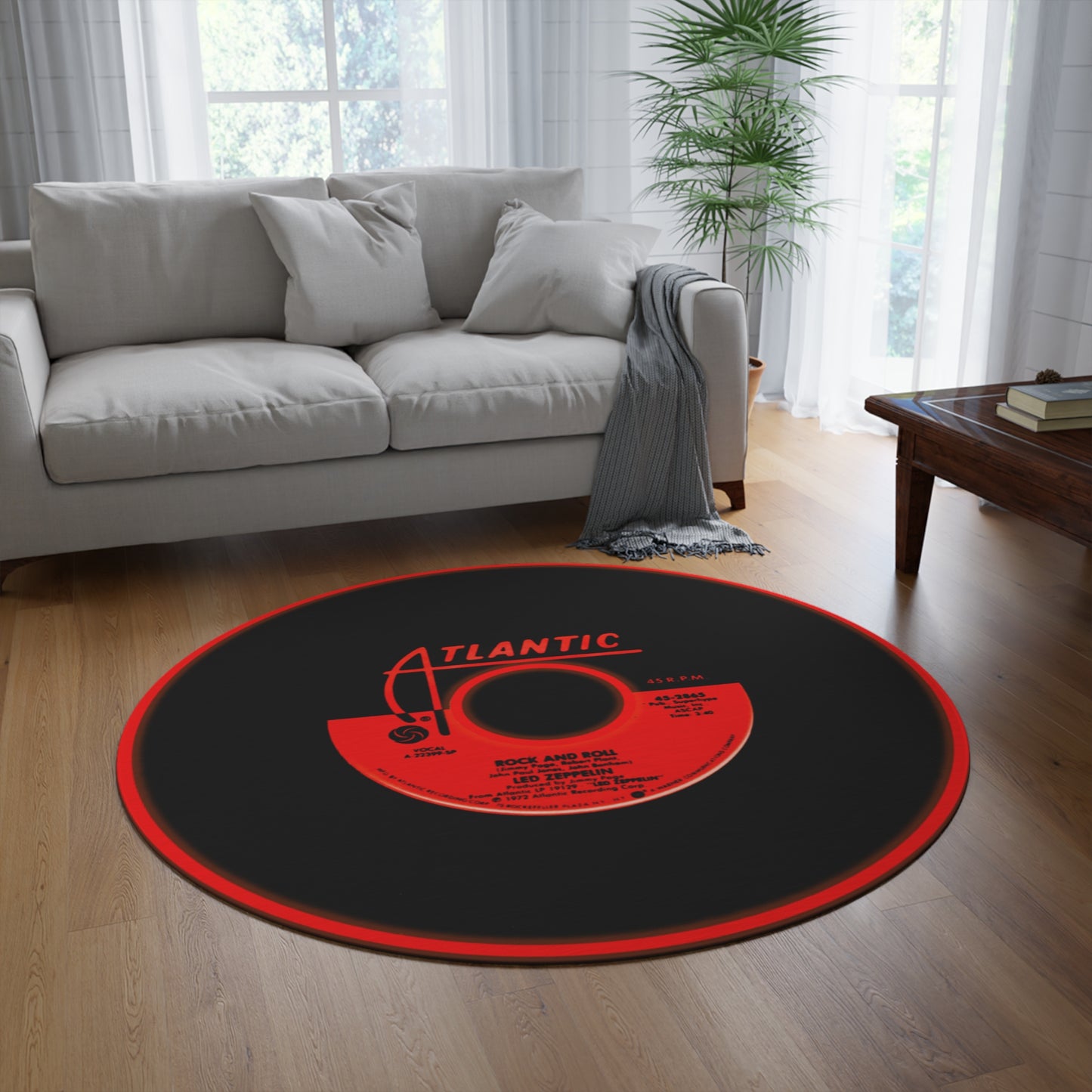 Musician Rock and Roll Round Rug