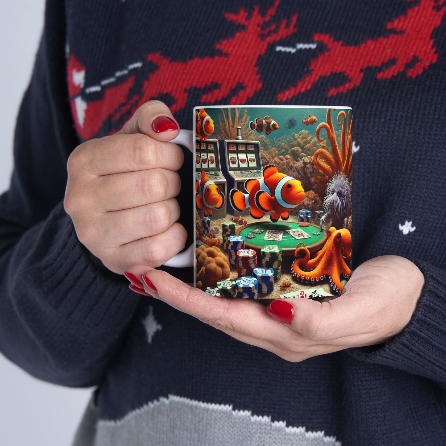 Clown Fish Casino Ceramic Mug