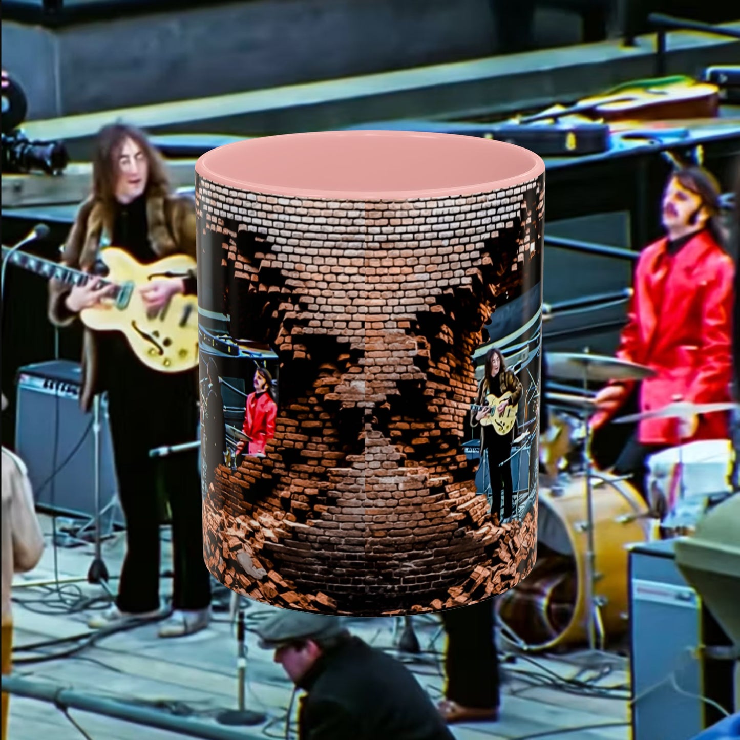 Musician Coffee Mug Beatles Rooftop