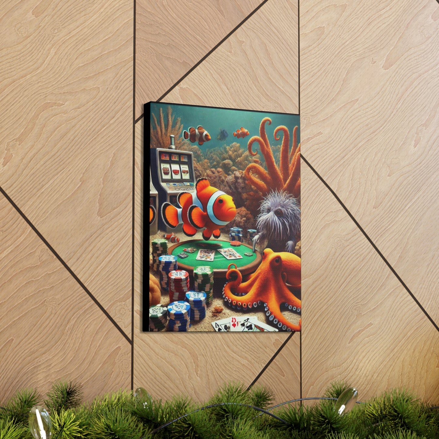 Clownfish Casino Canvas Wraps