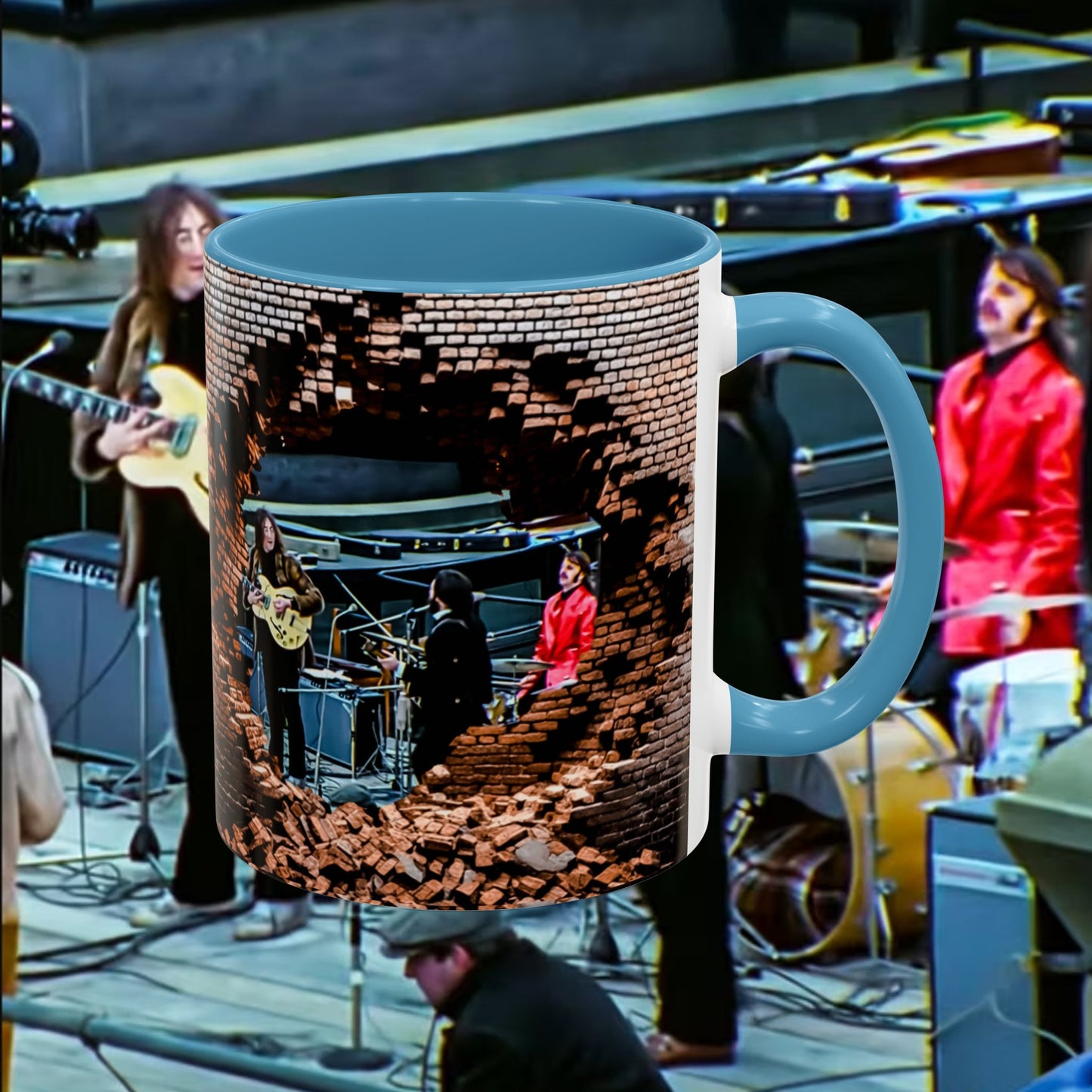 Musician Coffee Mug Beatles Rooftop