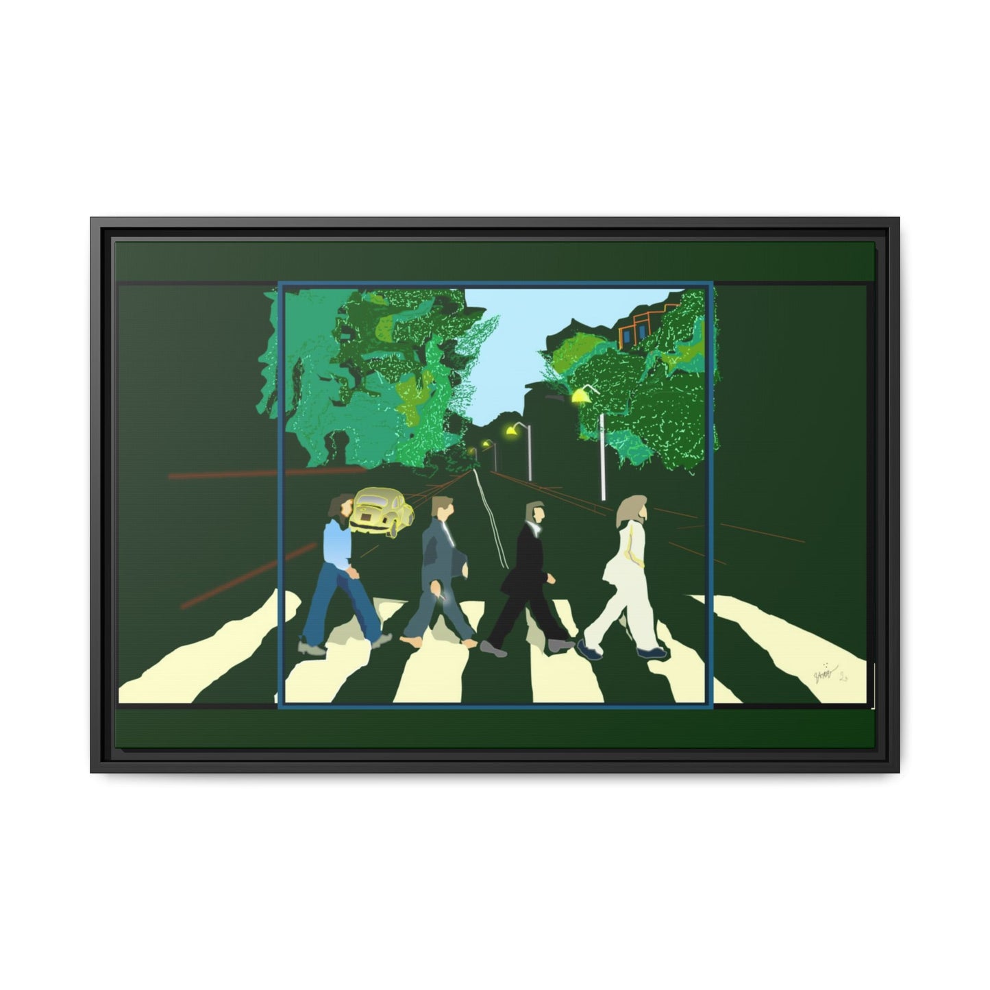 Matte Canvas, Framed (Multi-color)