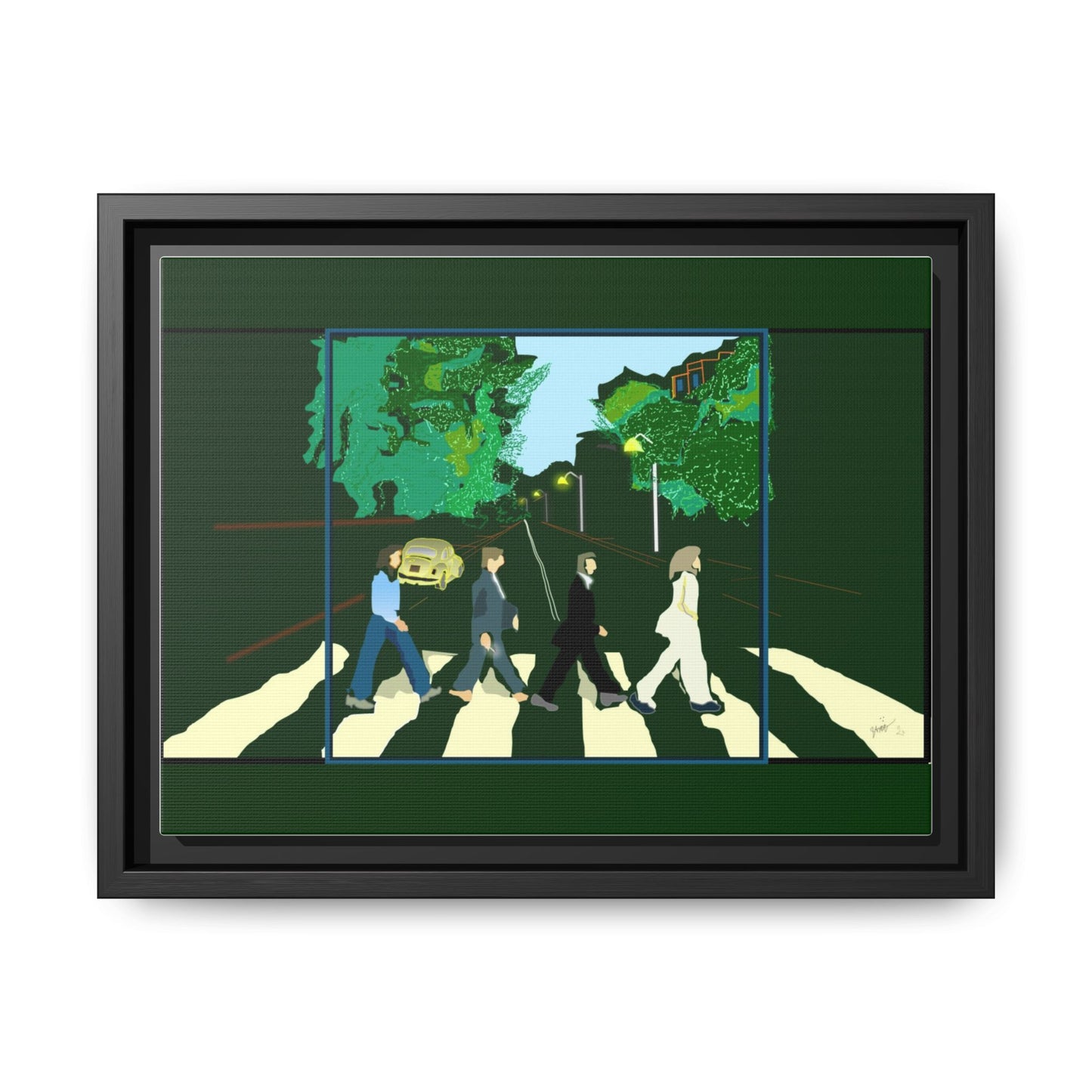 Matte Canvas, Framed (Multi-color)