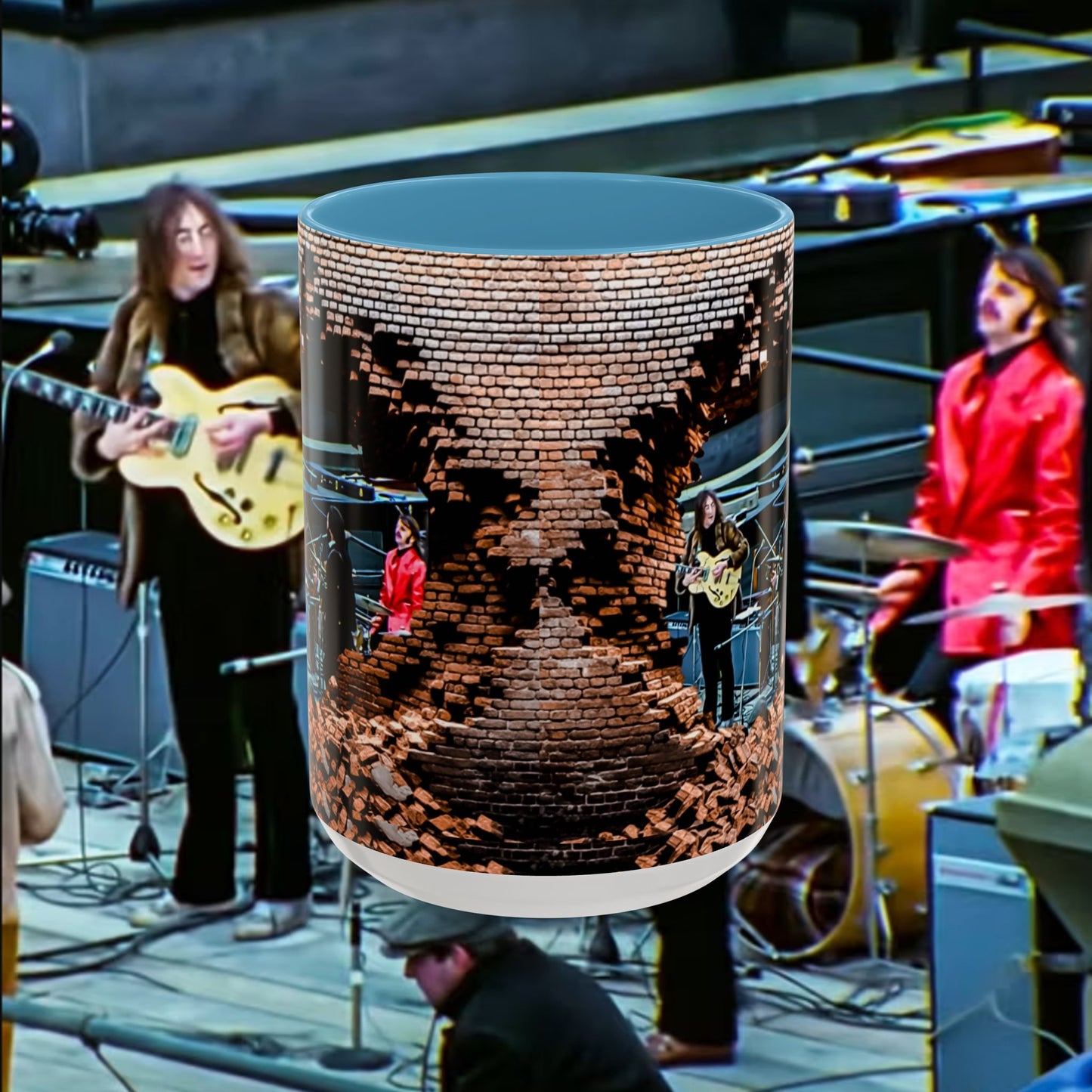 Musician Coffee Mug Beatles Rooftop