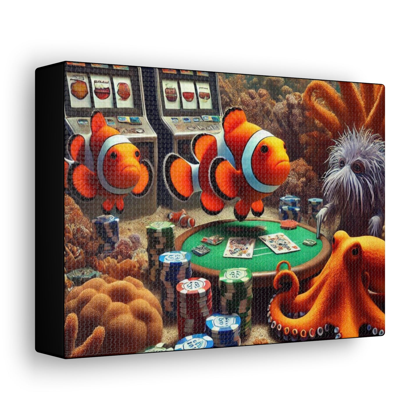 Clownfish Casino Canvas Wraps