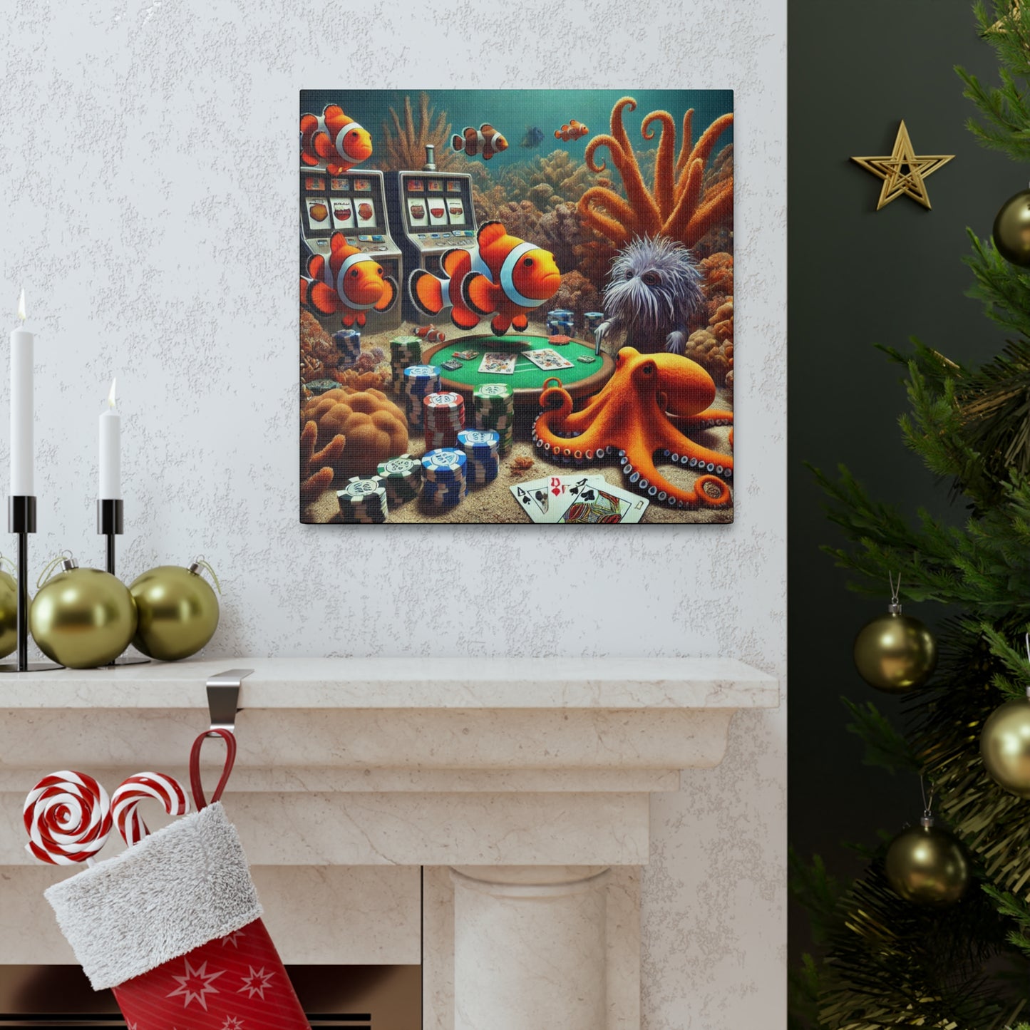 Clownfish Casino Canvas Wraps