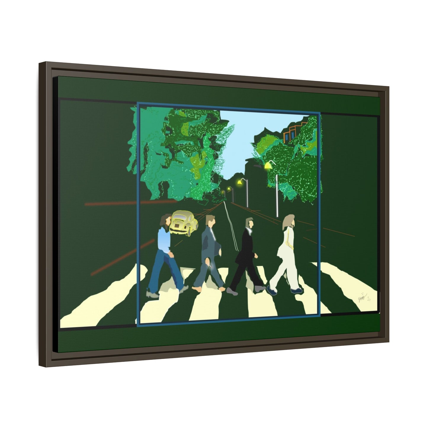 Matte Canvas, Framed (Multi-color)