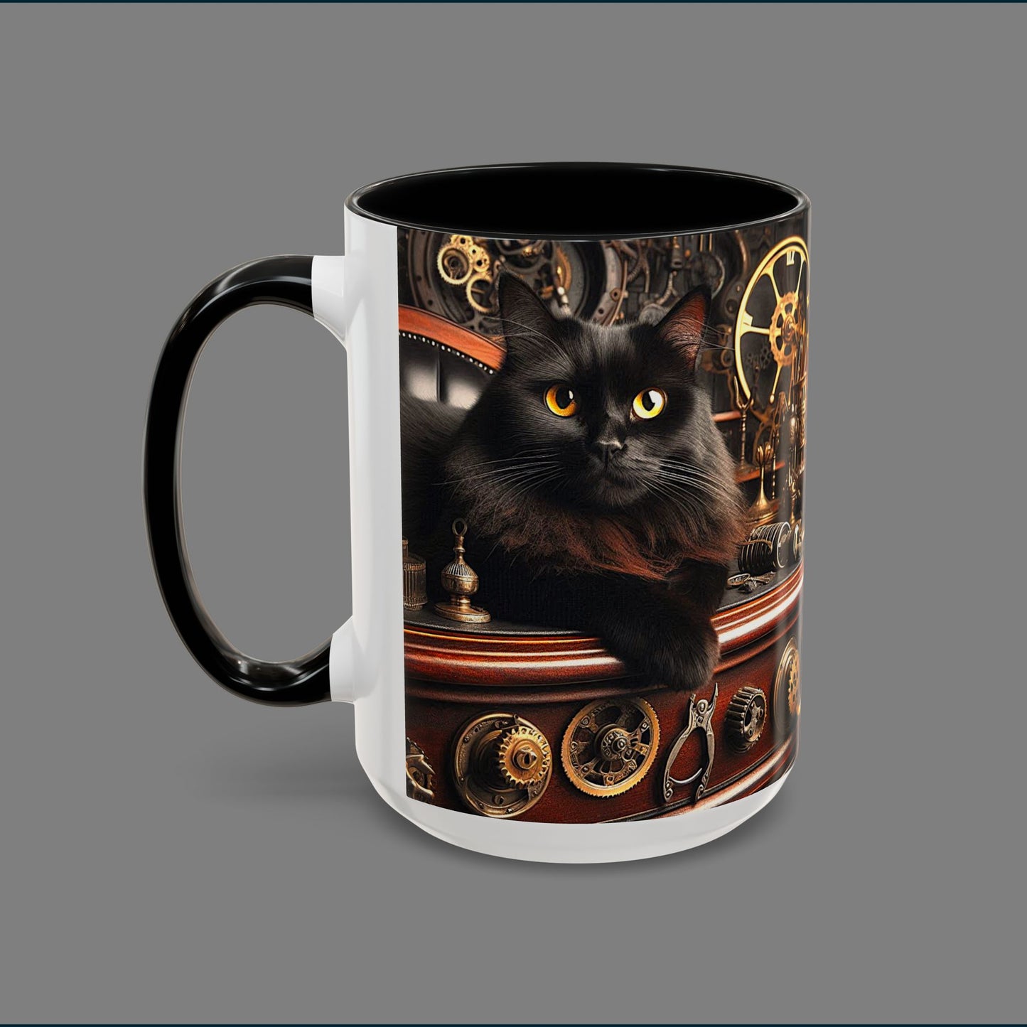 Black Cat Coffee Mug (11, 15oz)