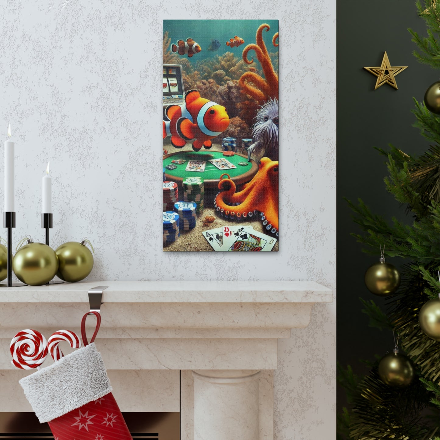 Clownfish Casino Canvas Wraps