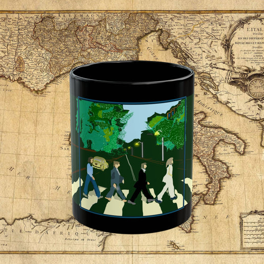 Musician Abbey Road Black Mug (11oz, 15oz)