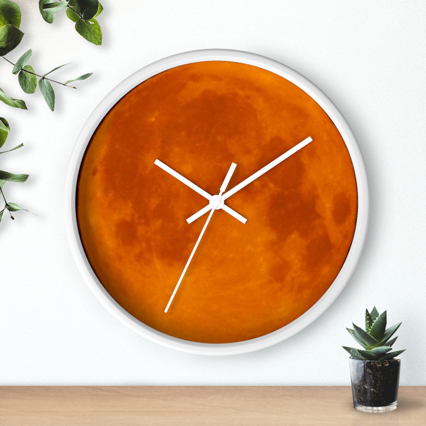 Clock: Full Blood Red Moon wall clock
