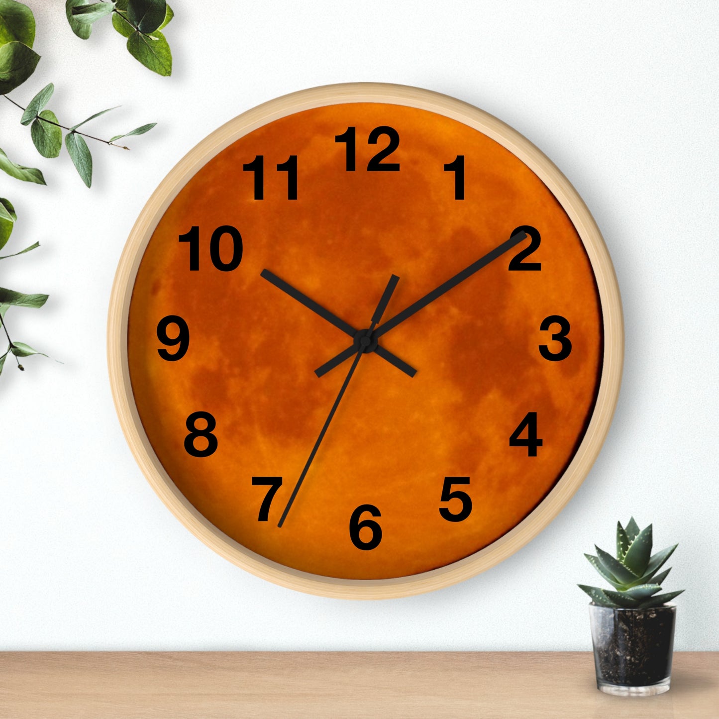 Clock: Full Blood Red Moon wall clock