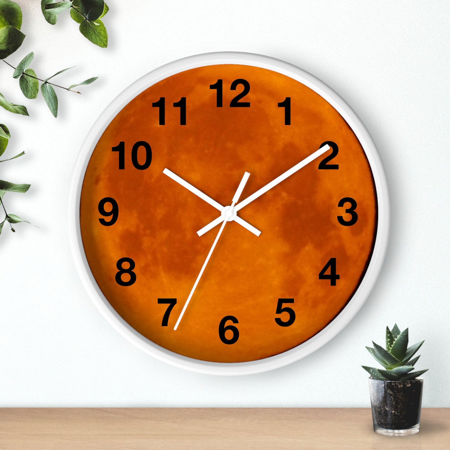 Clock: Full Blood Red Moon wall clock
