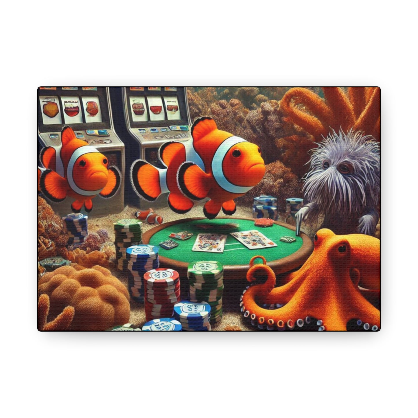 Clownfish Casino Canvas Wraps