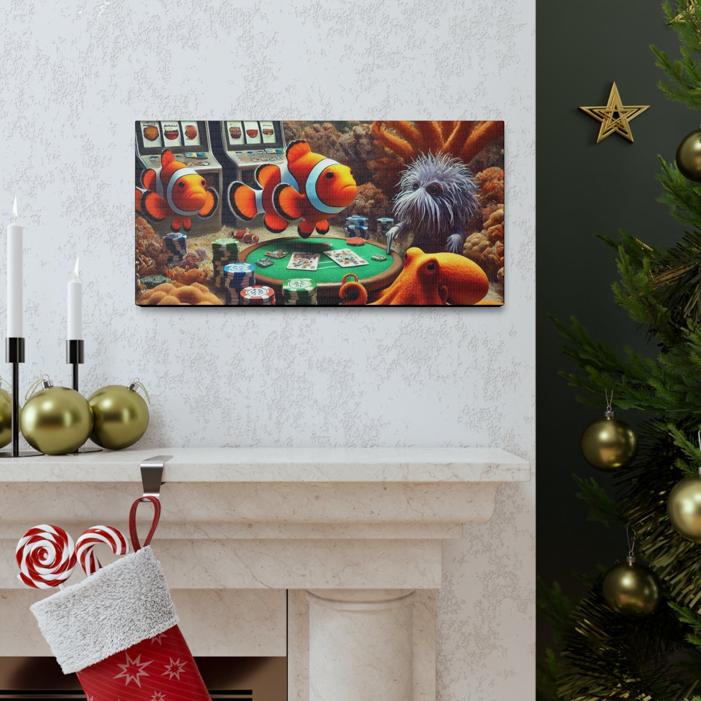 Clownfish Casino Canvas Wraps