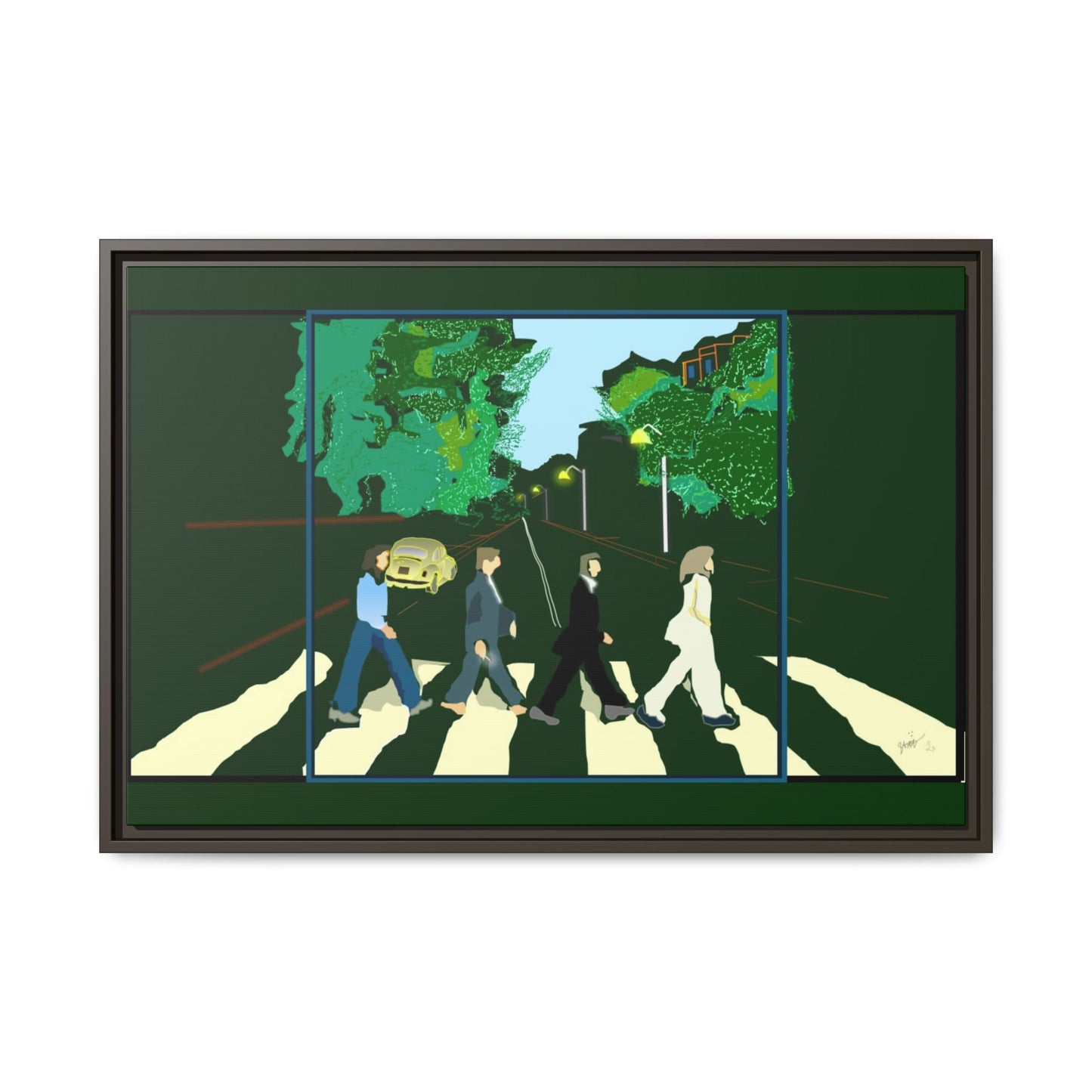 Matte Canvas, Framed (Multi-color)
