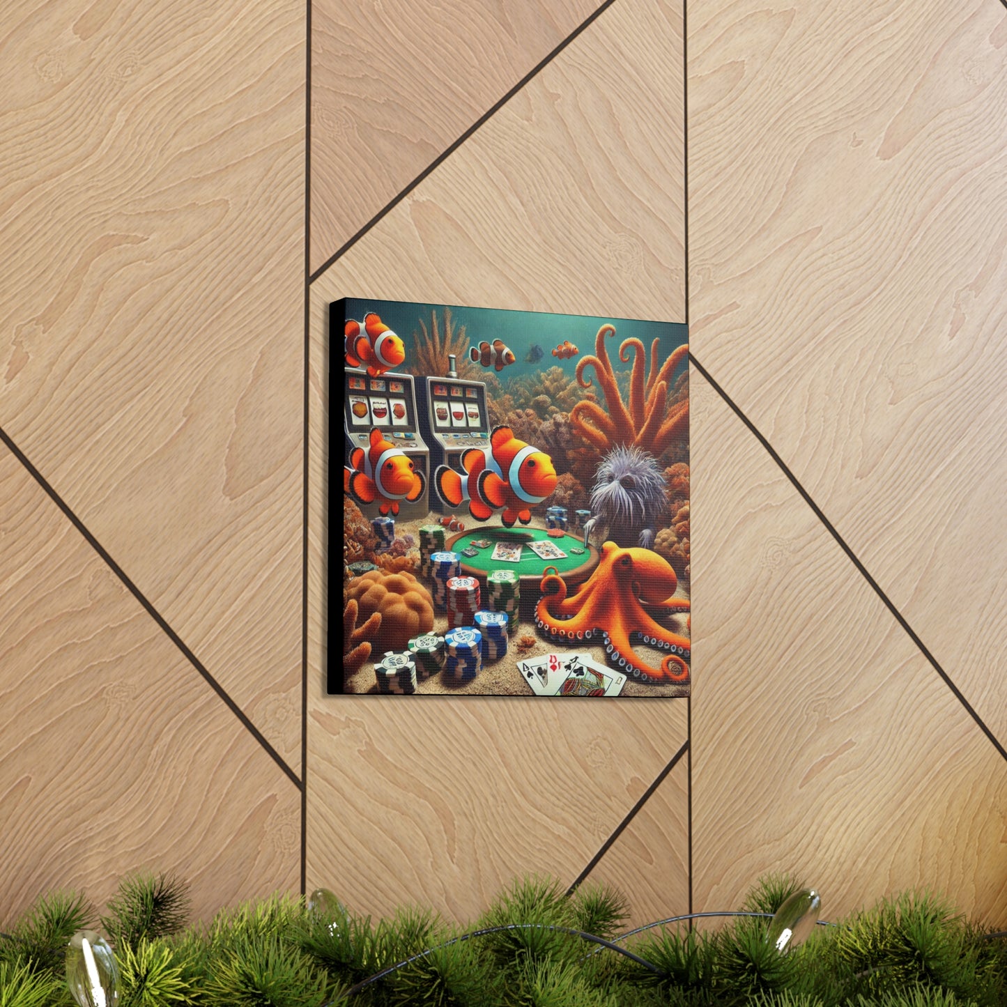 Clownfish Casino Canvas Wraps