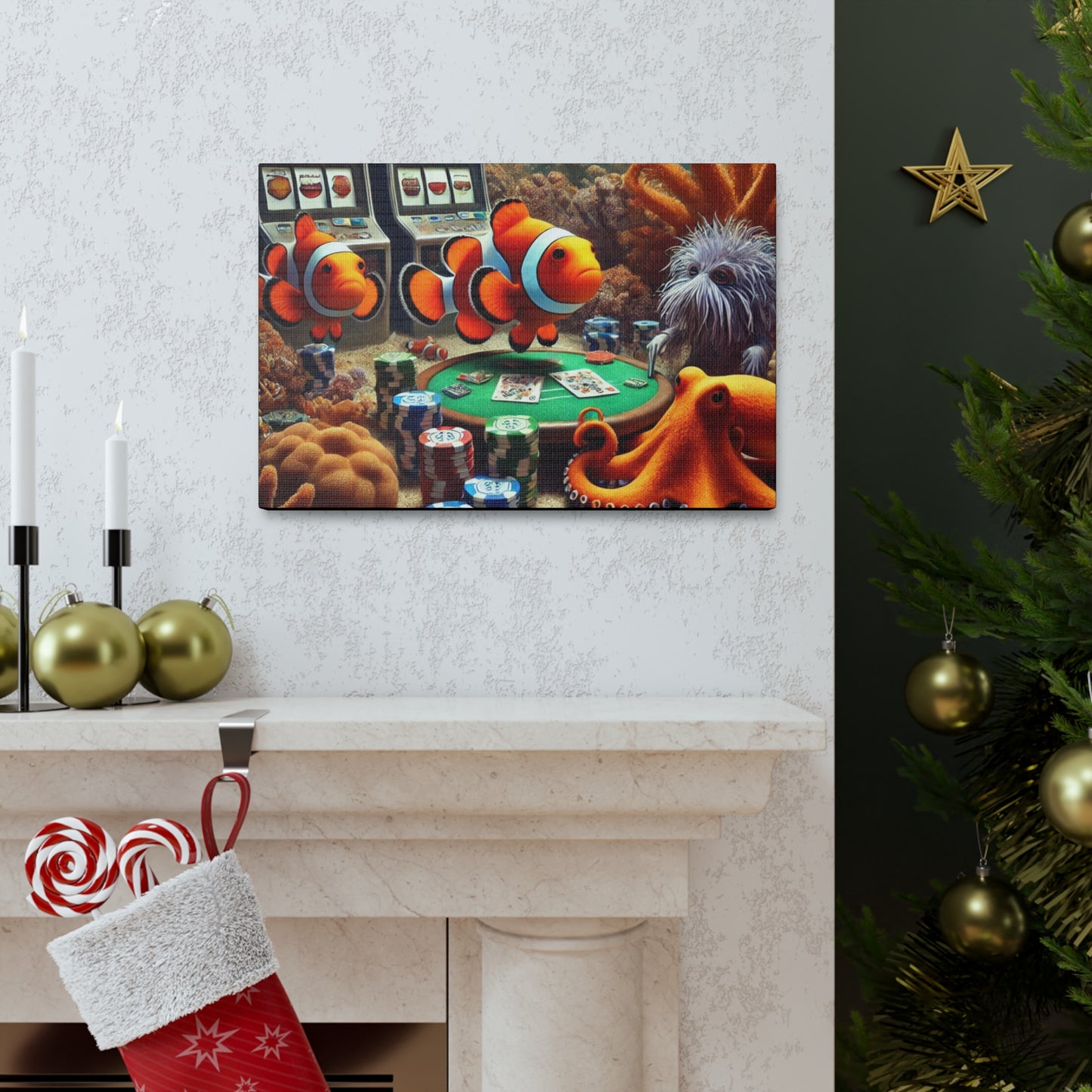 Clownfish Casino Canvas Wraps