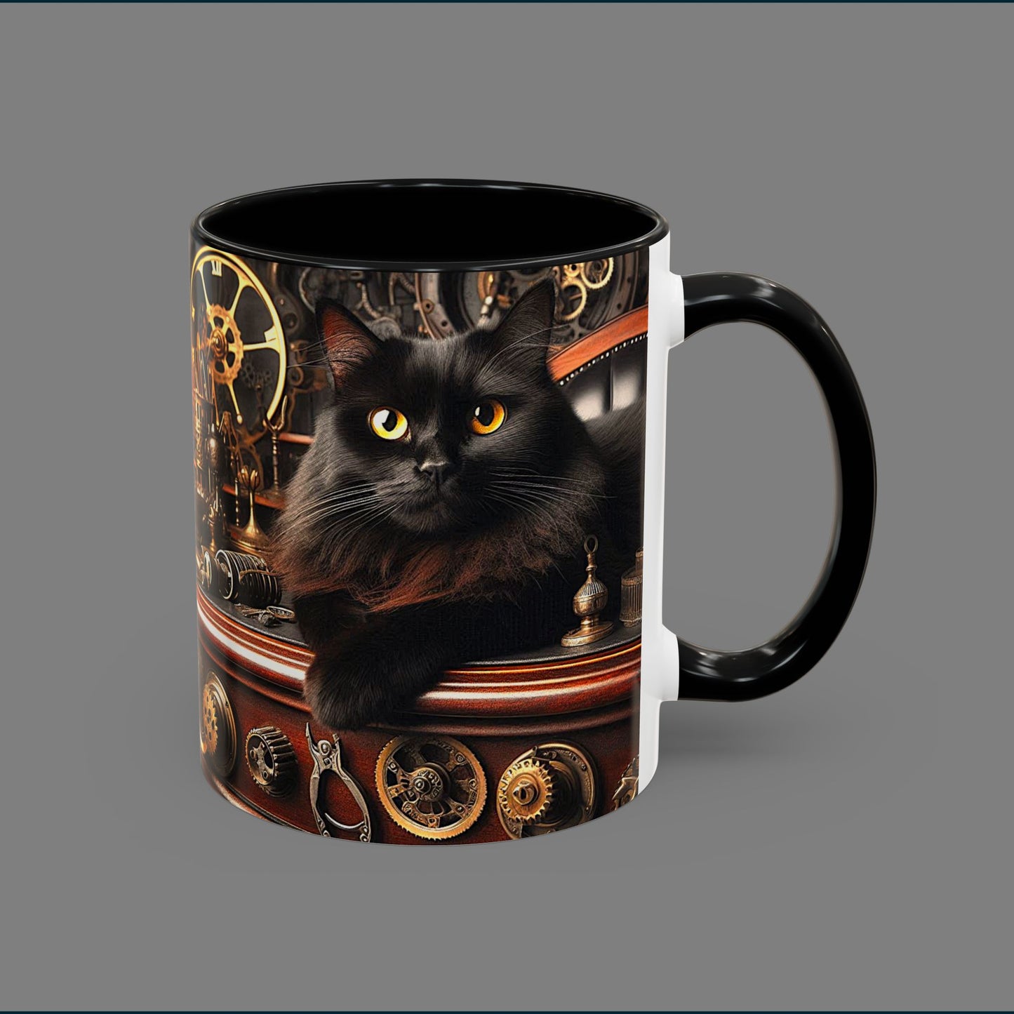 Black Cat Coffee Mug (11, 15oz)