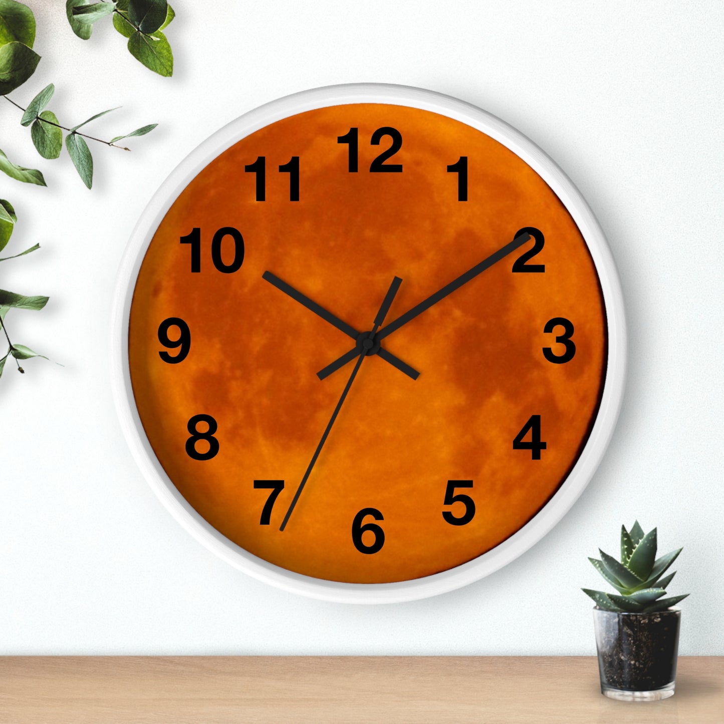 Clock: Full Blood Red Moon wall clock