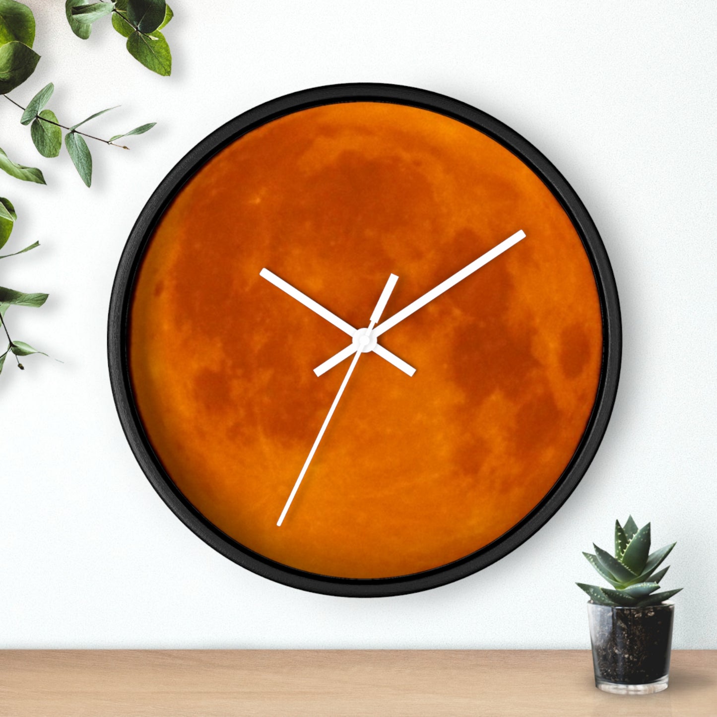 Clock: Full Blood Red Moon wall clock