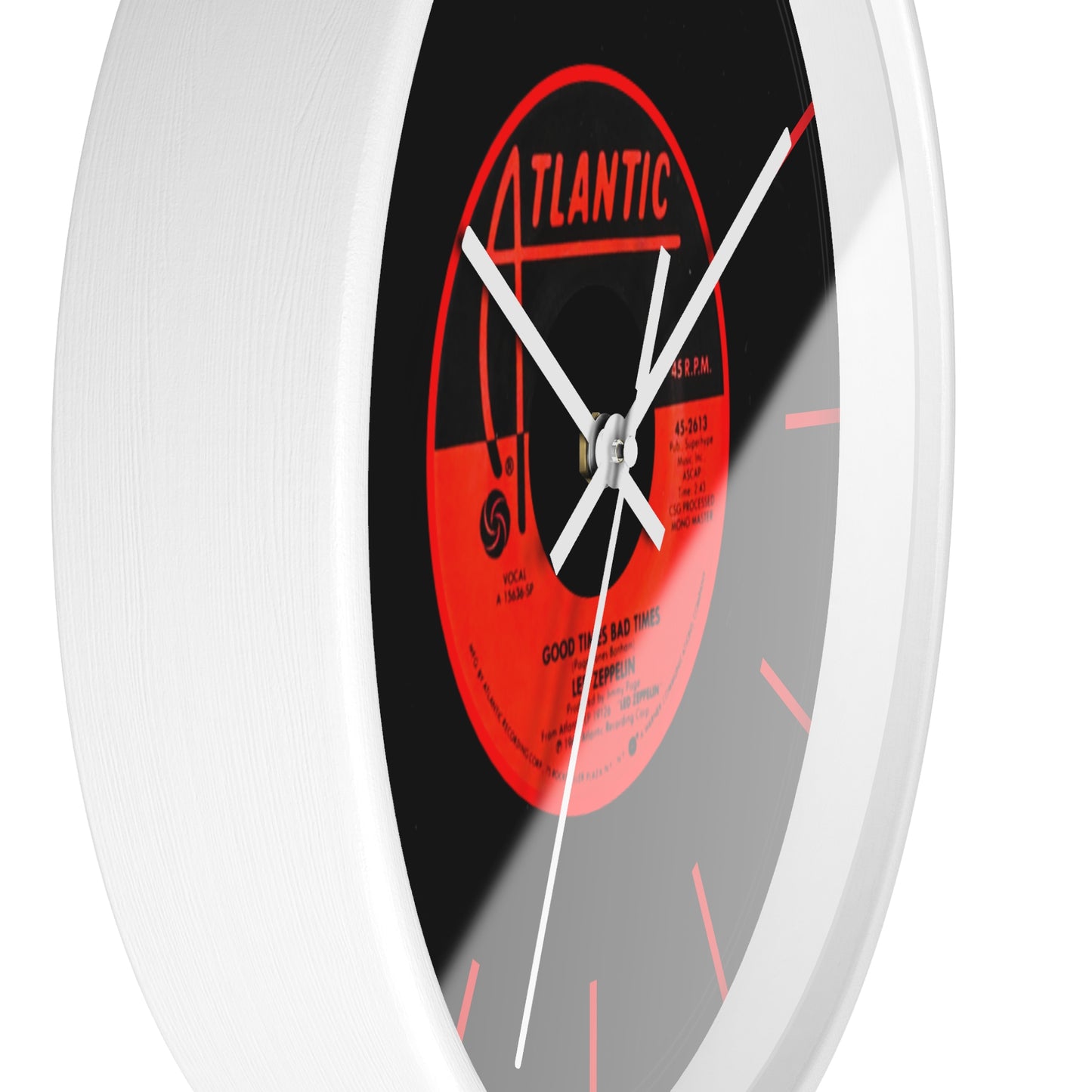 Musician Good Times Bad Times Wall Clock