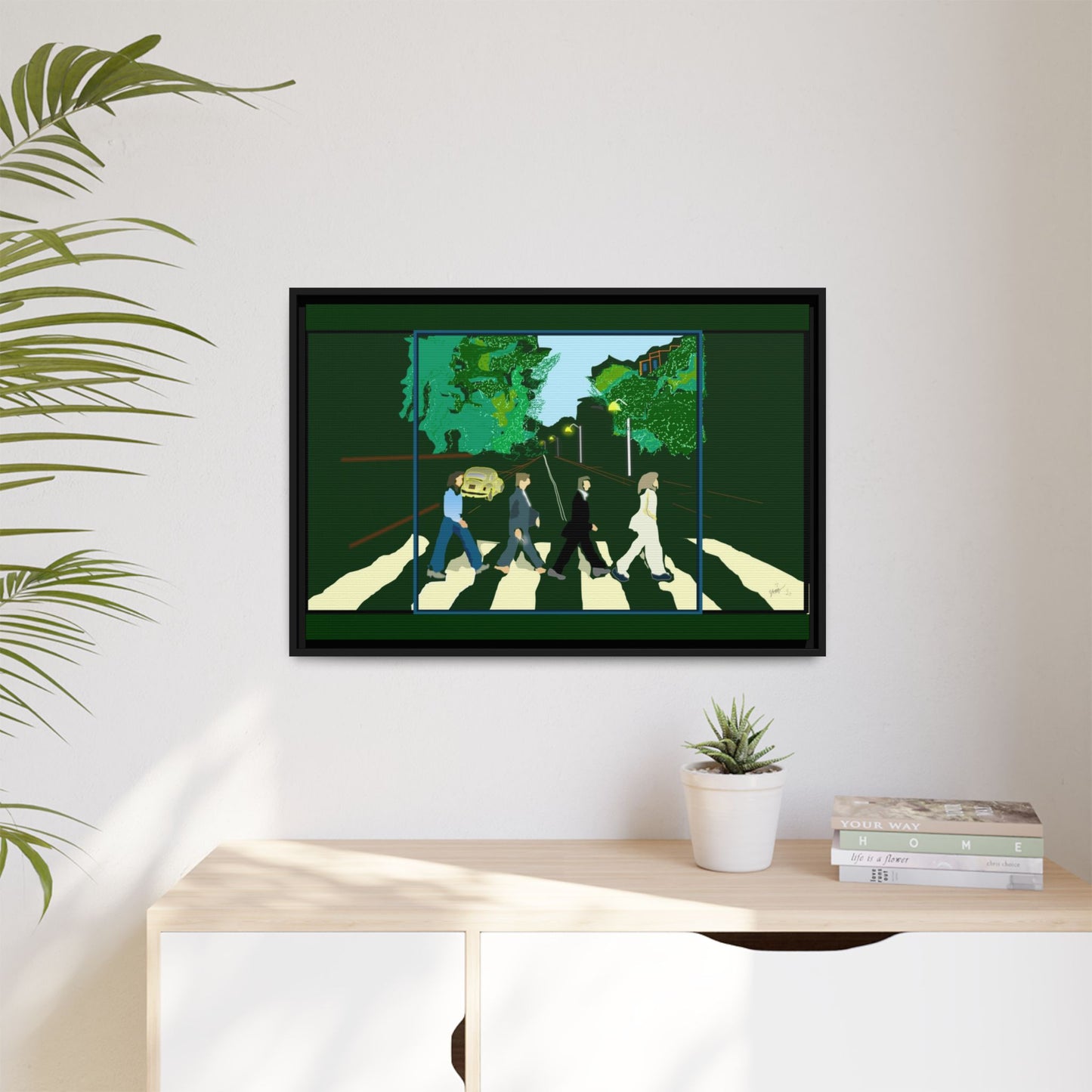 Matte Canvas, Framed (Multi-color)