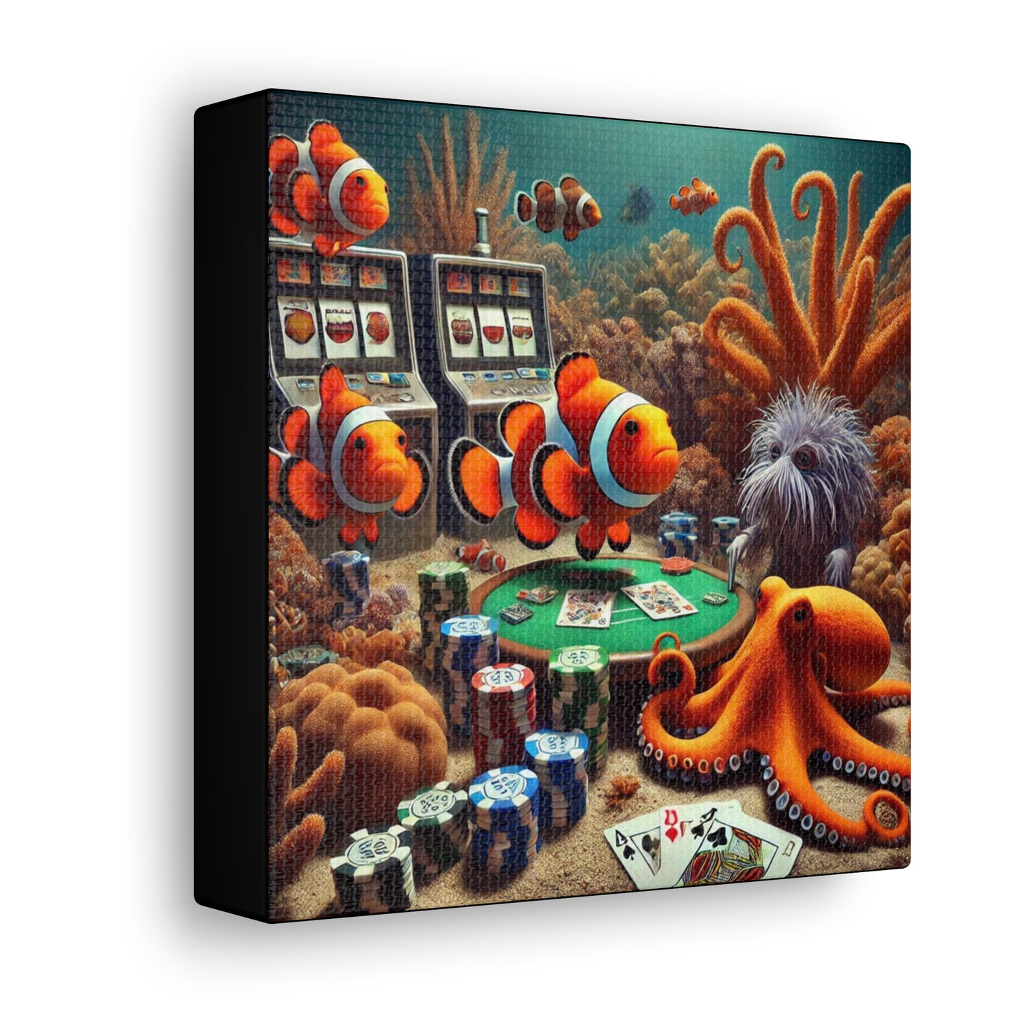 Clownfish Casino Canvas Wraps