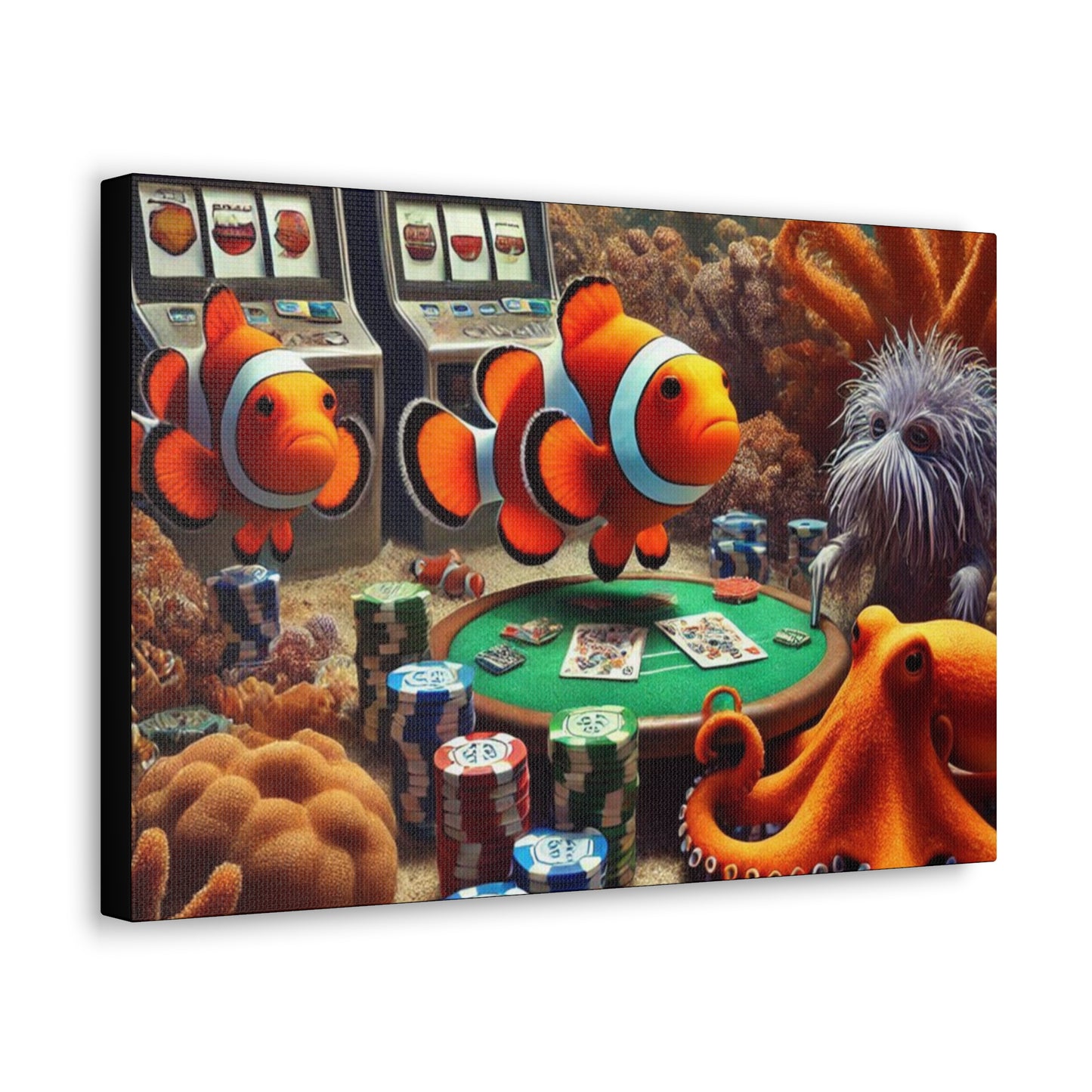 Clownfish Casino Canvas Wraps