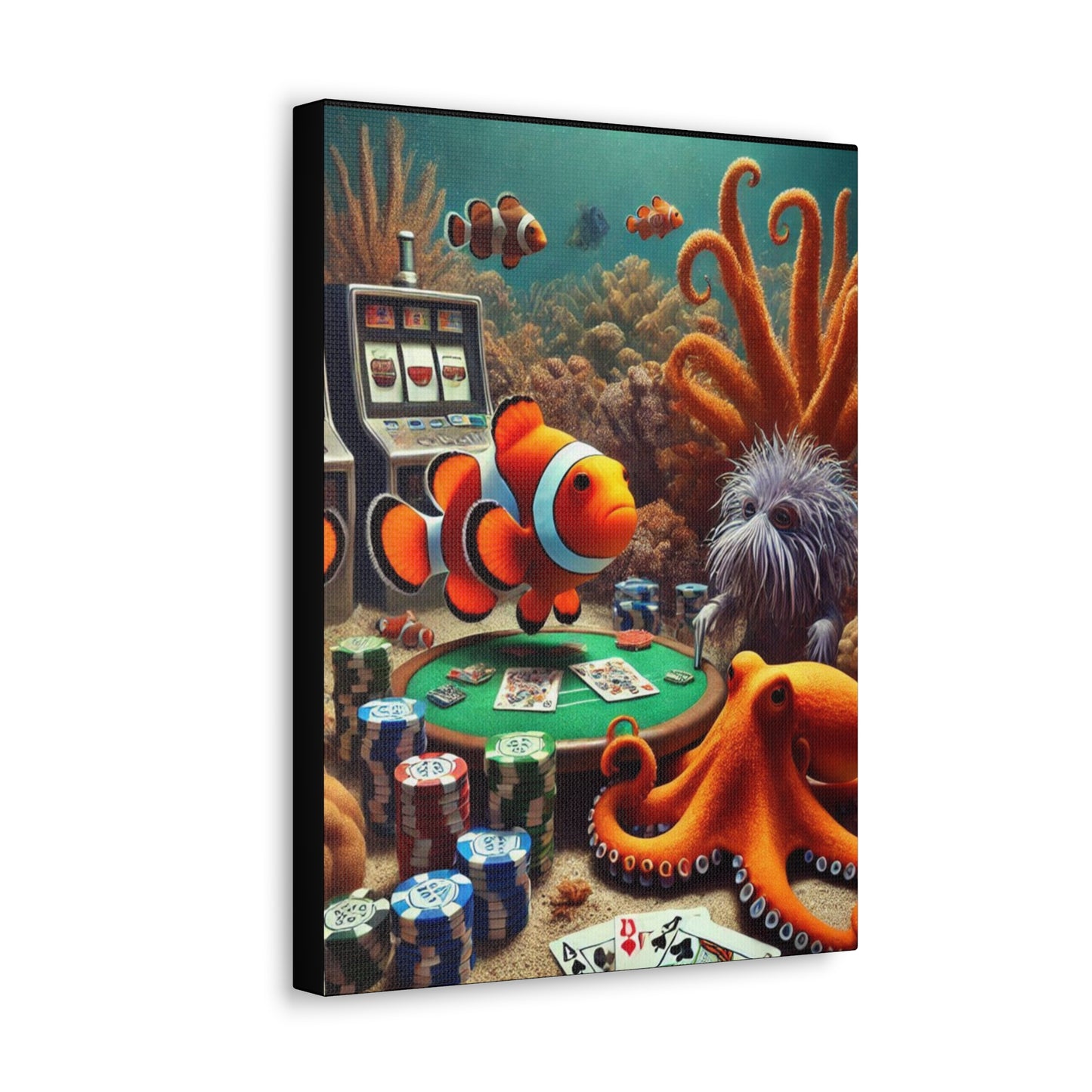 Clownfish Casino Canvas Wraps