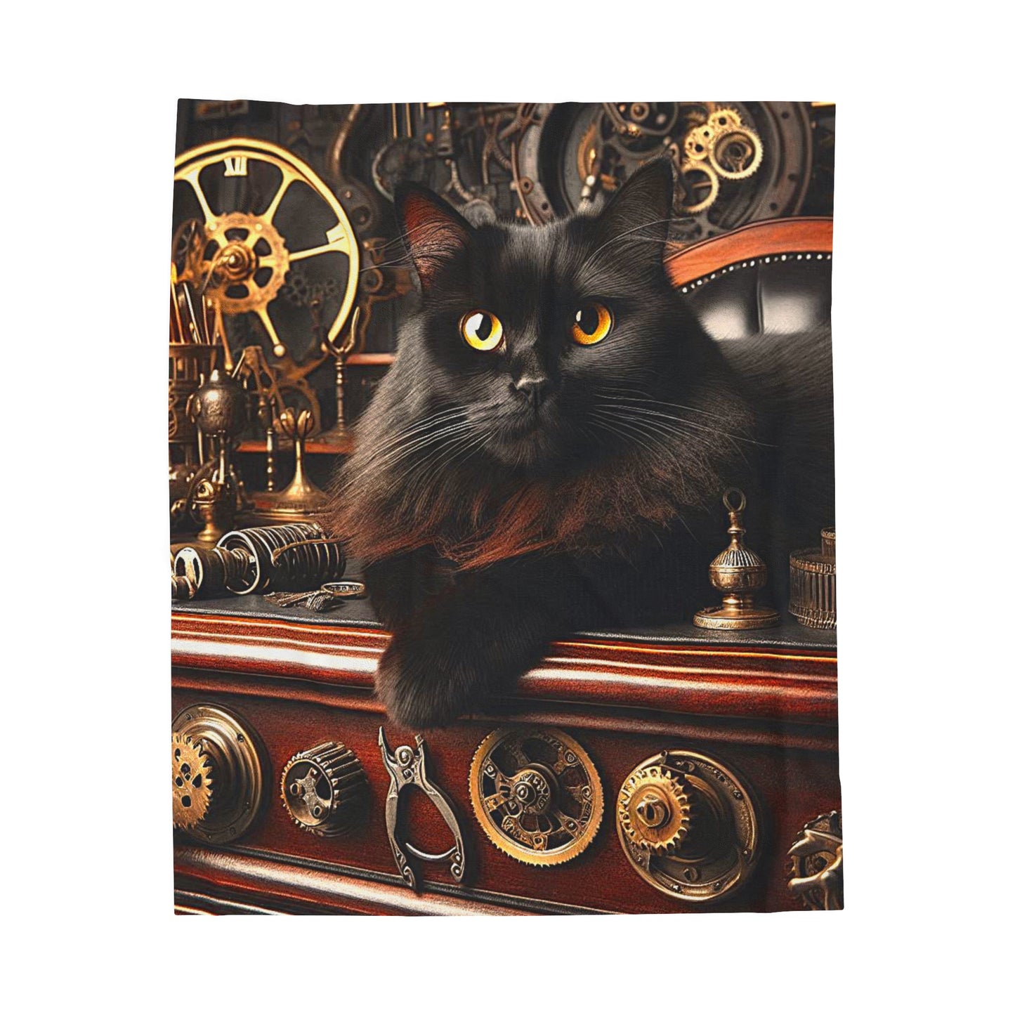 Black Cat Plush Blanket