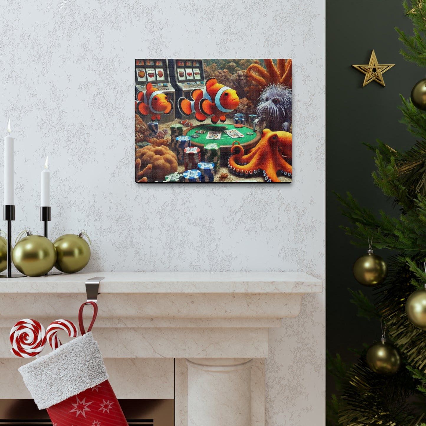 Clownfish Casino Canvas Wraps