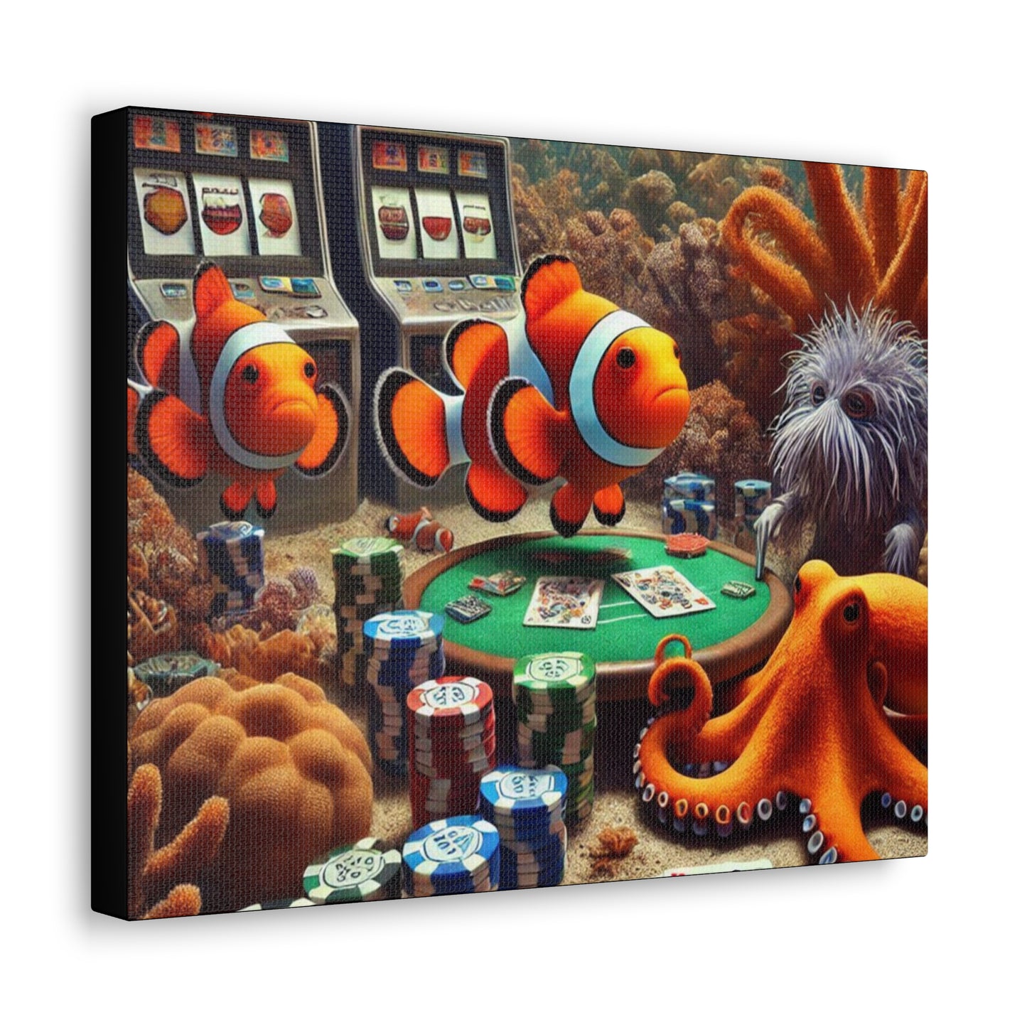 Clownfish Casino Canvas Wraps