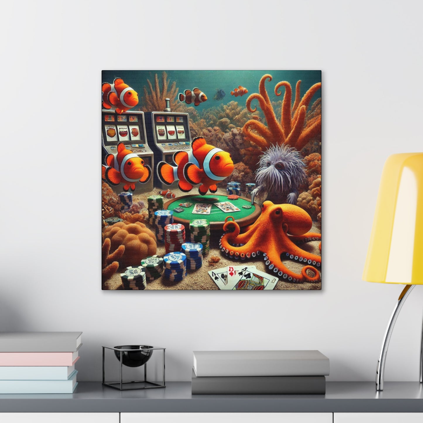 Clownfish Casino Canvas Wraps