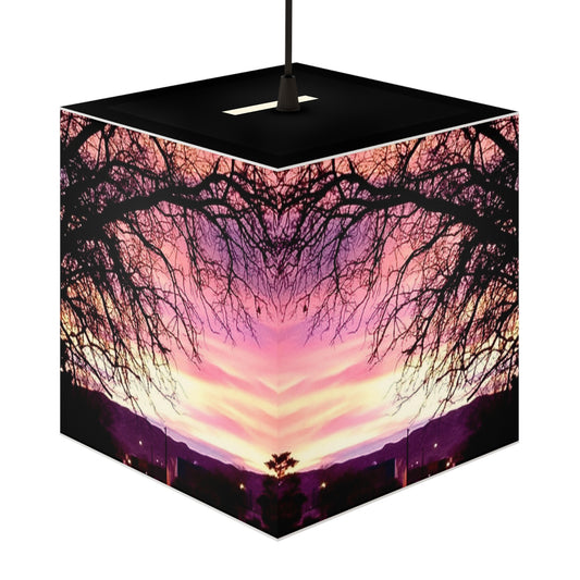 Lamp: Sunrise in Albuquerque Light Cube Lamp