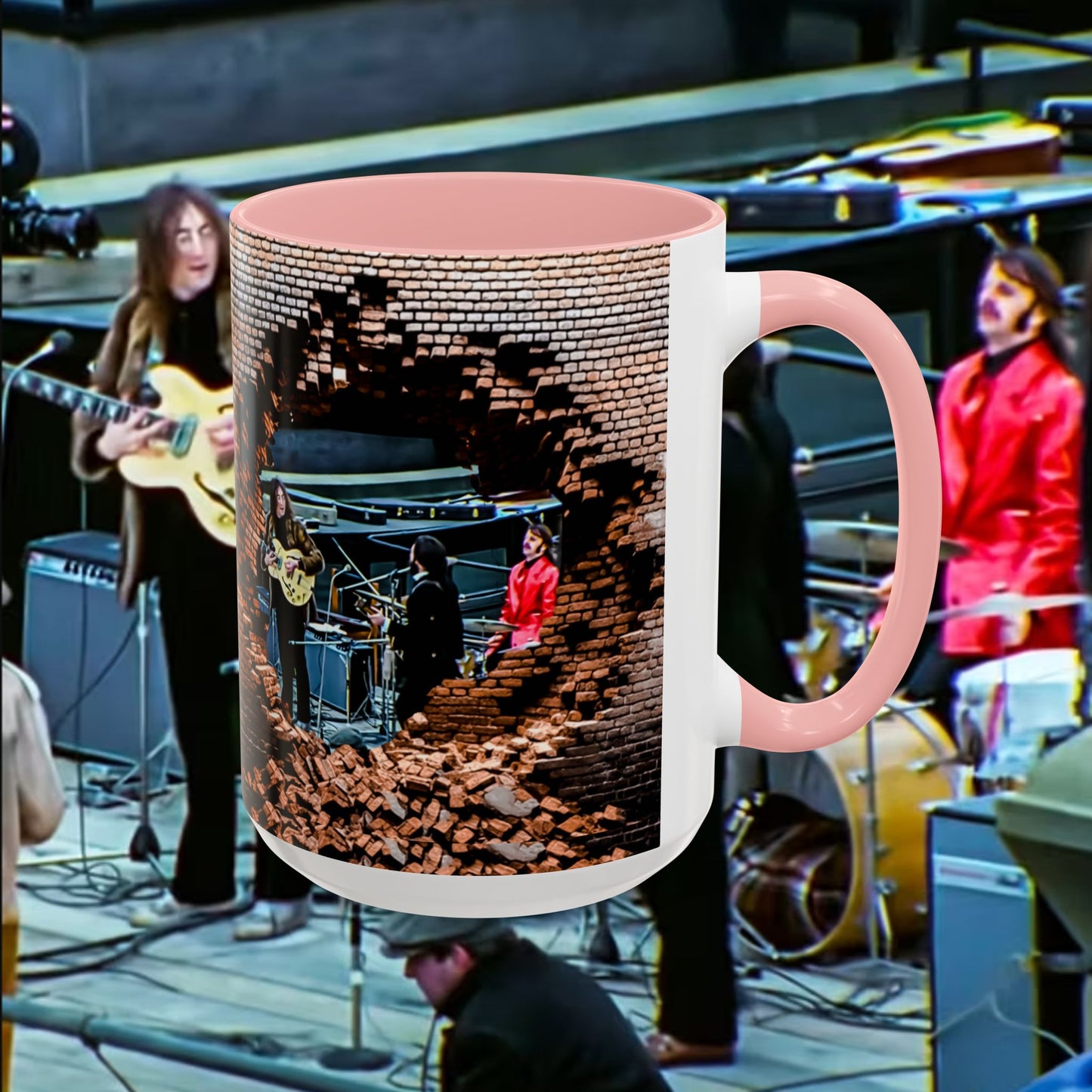 Musician Coffee Mug Beatles Rooftop